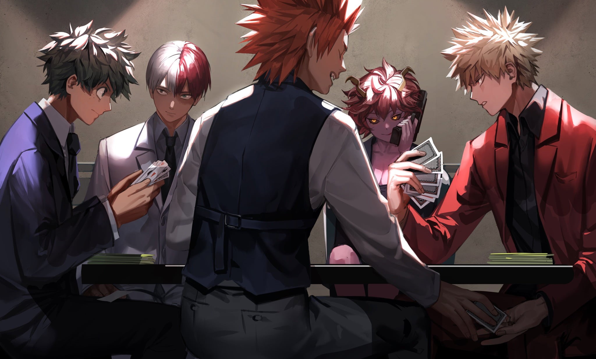 Anime, My Hero Academia, Eijiro Kirishima, Mina Ashido, Katsuki Bakugou, 1080P, Izuku Midoriya, Shoto Todoroki, HD Wallpaper