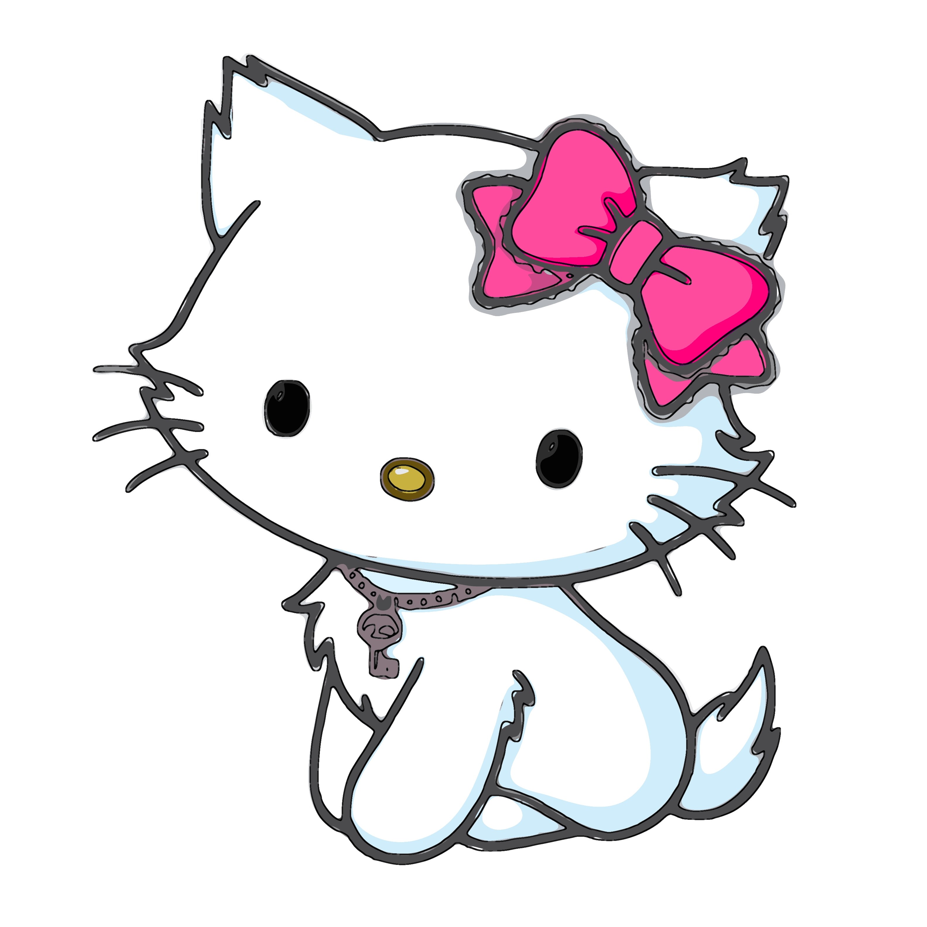Hello Kitty, kitty, anime, art, hd, 2K, hello, x, Phone HD Wallpaper