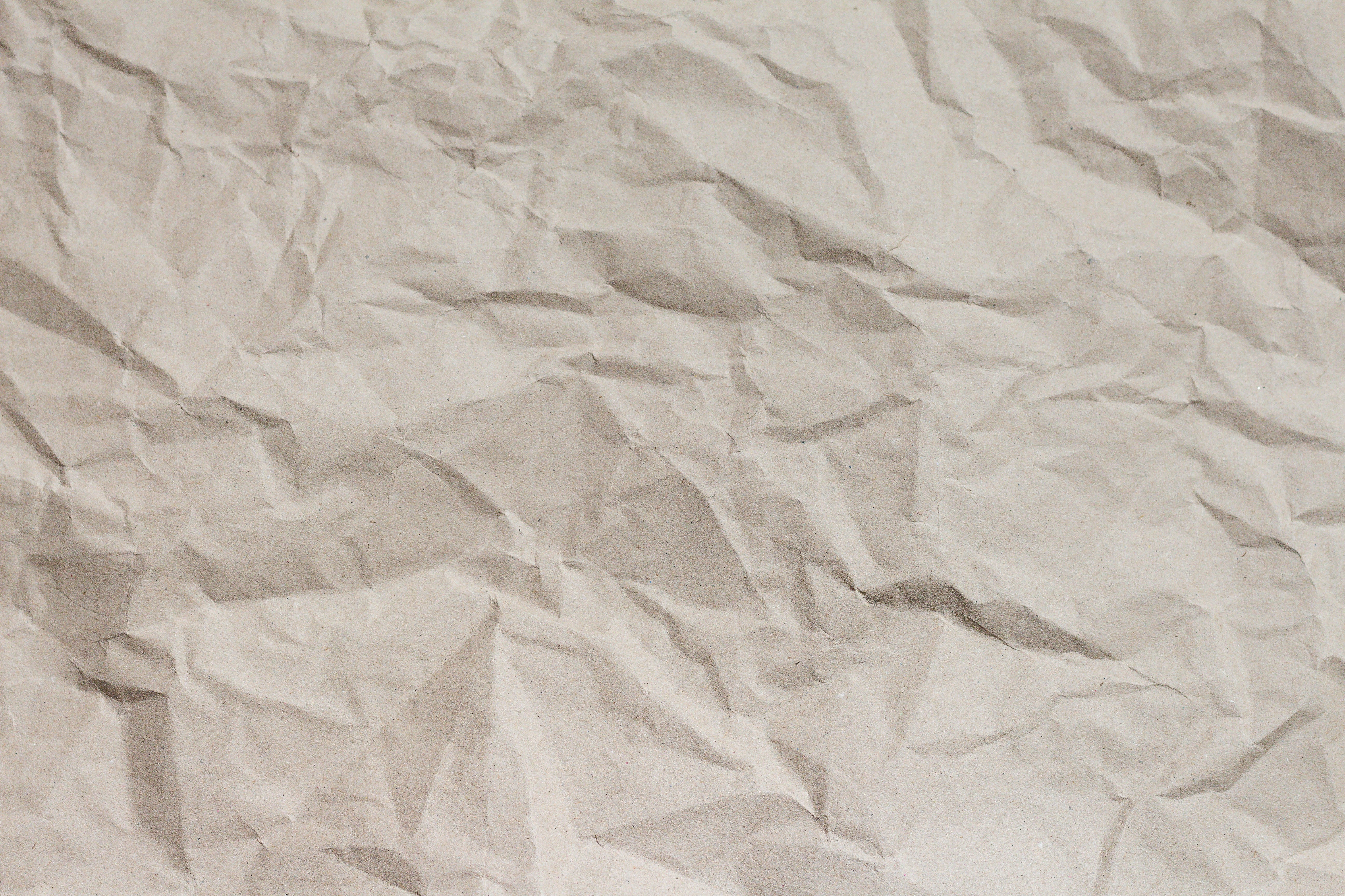 type of paper, damaged, textured, crumples, wrinkled, empty, brown paper, rough, full frame, textured effect, backgrounds, no people, background, 5K, material, HD Wallpaper