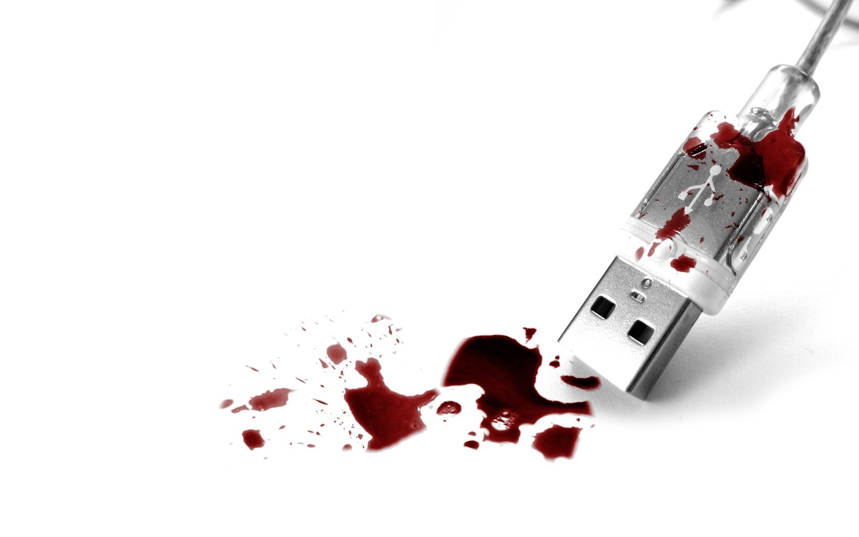 selective coloring, blood, 720P, USB, HD Wallpaper