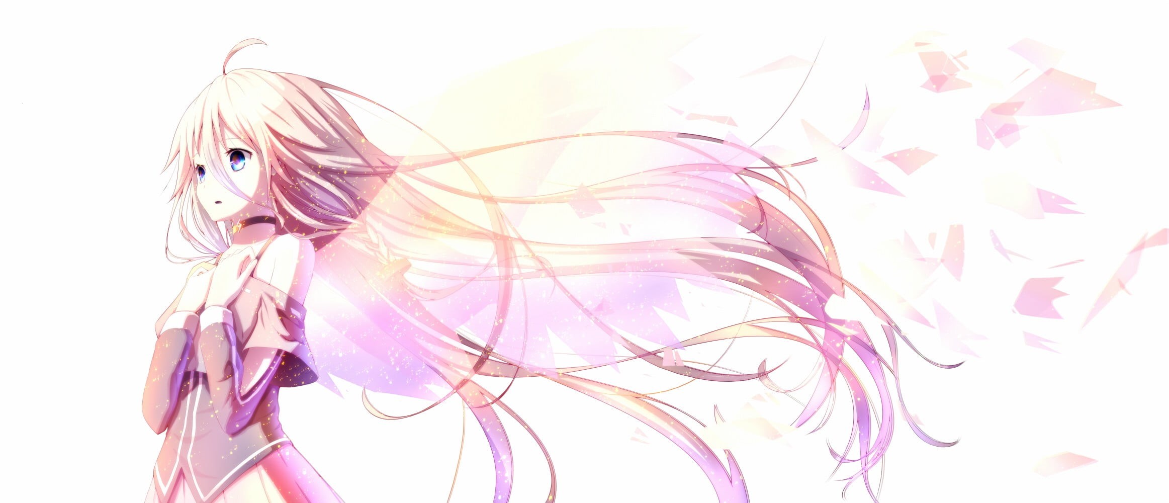 close-up, abstract, pink, motion, Vocaloid, no people, studio shot, art and craft, animal themes, indoors, blue eyes, flowing, textured, softness, multi colored, HD Wallpaper