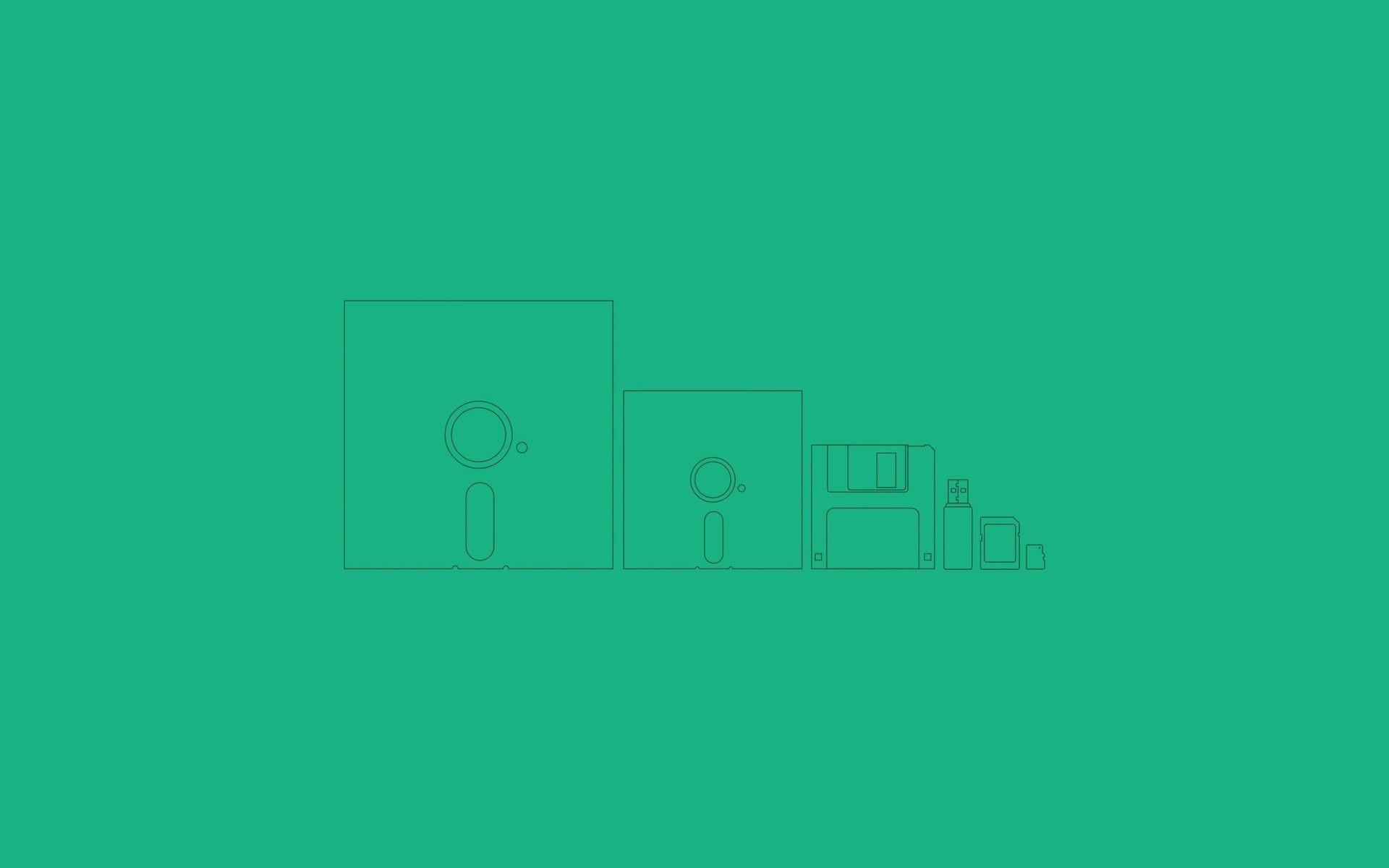 1080P, USB, minimalism, Floppy Disk, computer, HD Wallpaper