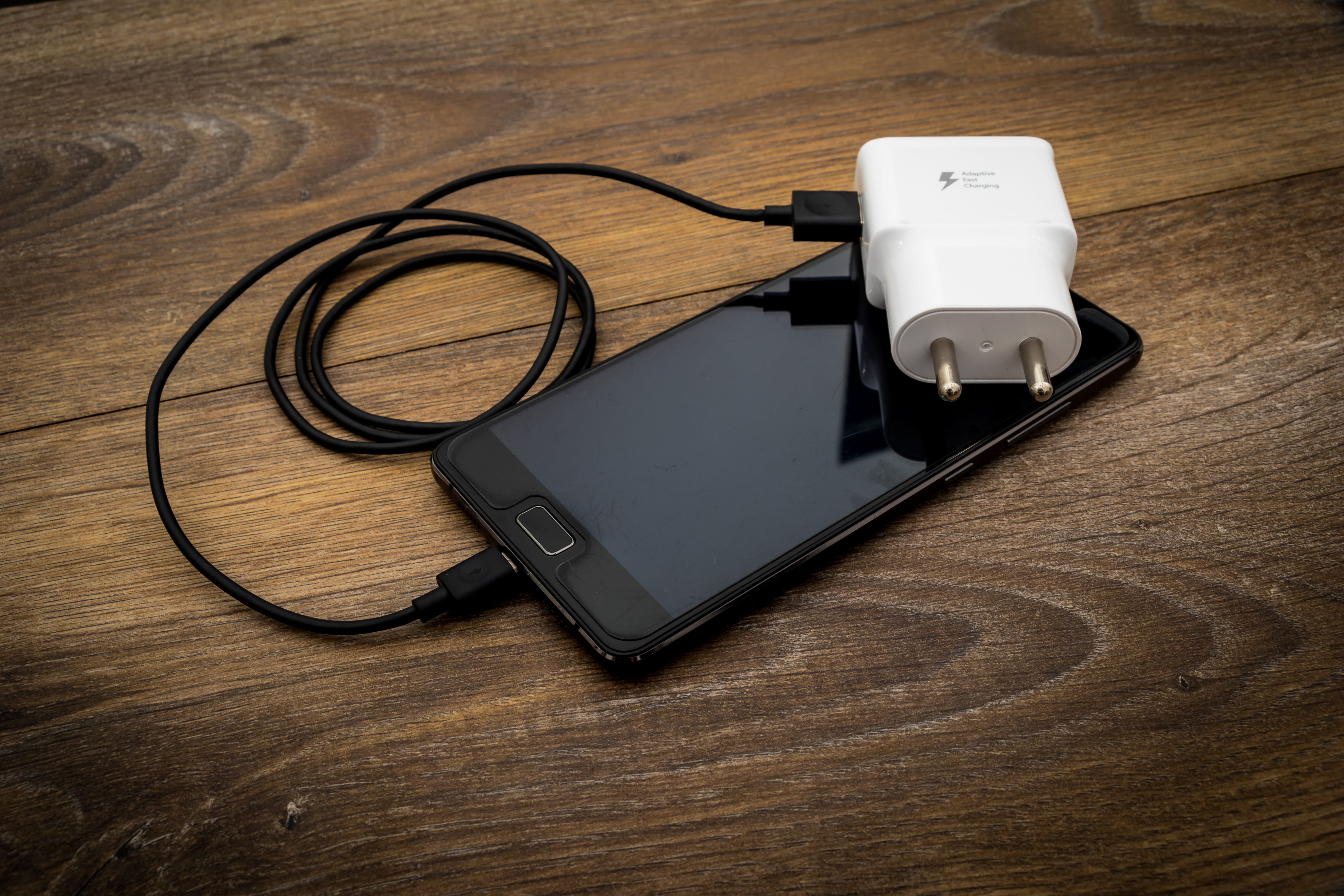 usb charger, phone charger, charge, two pin, wireless technology, black color, communication, connection, portable, 5K, phone, plug, directly above, headphones, HD Wallpaper