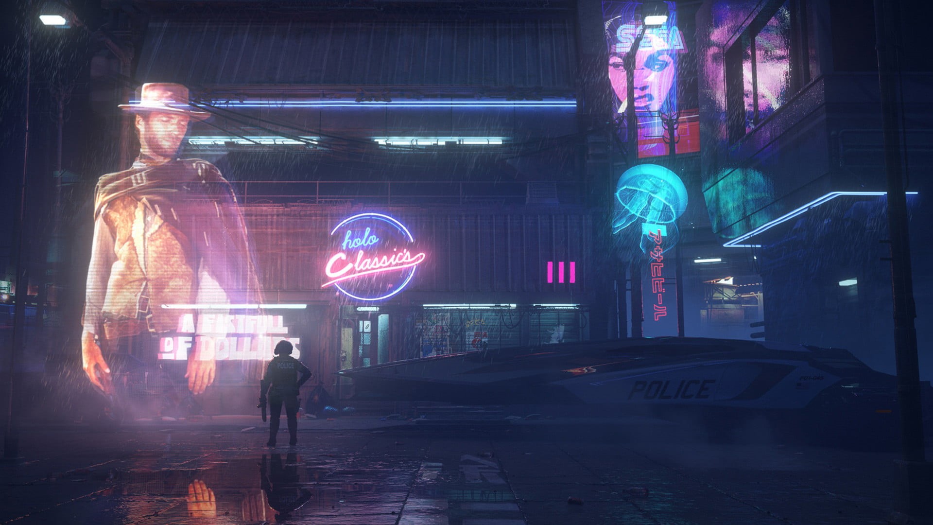 Hologram, Futuristic, Cyberpunk, Sci Fi, 1080P, HD Wallpaper