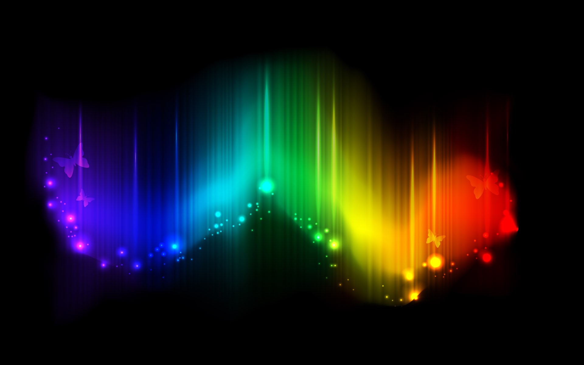 green, 1080P, yellow, teal, hd, blue, colors, hologram, red, artistic, HD Wallpaper