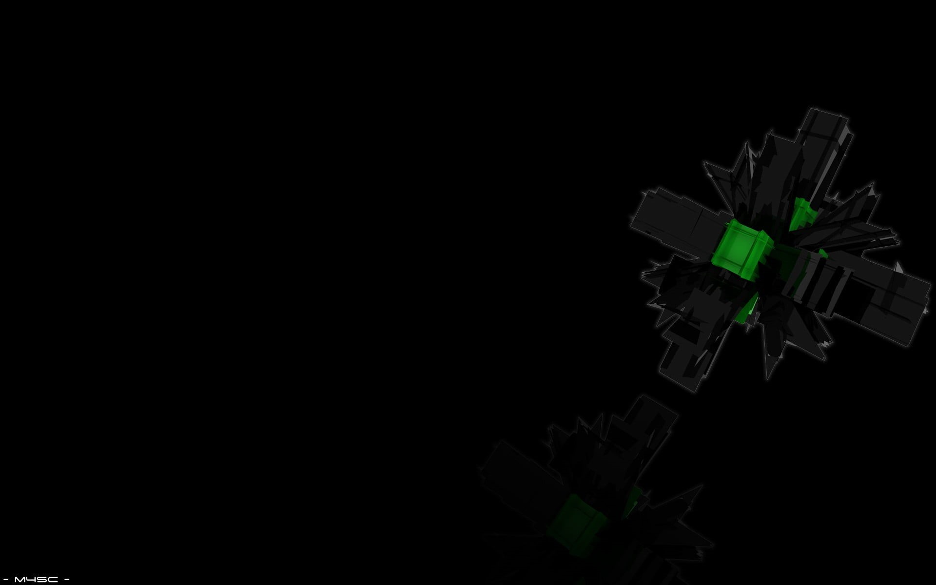 digital art, large group of objects, high angle view, cube shape, device, stack, group of objects, green color, paper, studio shot, night, cut out, abstract, HD Wallpaper