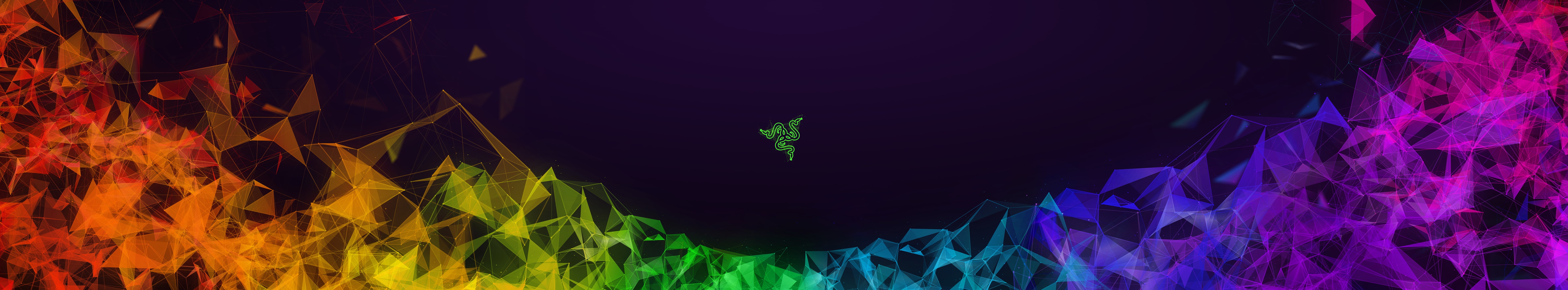 Technology, gaming, triple monitor, digital art, 8K, razer, HD Wallpaper