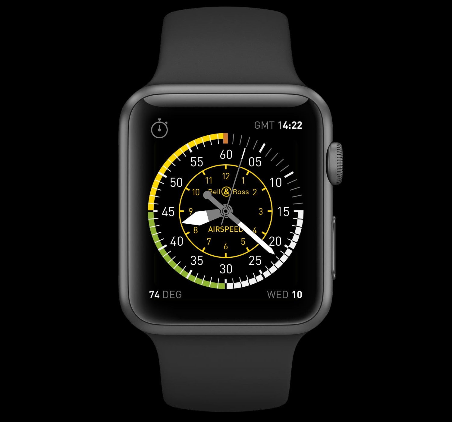 time, silver colored, luxury, number, instrument of time, front view, watch, 720P, western script, accuracy, Apple Watch, cut out, indoors, black background, HD Wallpaper