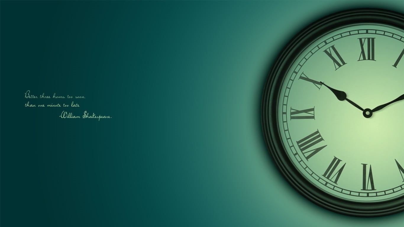 wall - building feature, time, indoors, western script, black, copy space, text, quote, no people, instrument of time, minute hand, analog, roman numeral, HD Wallpaper