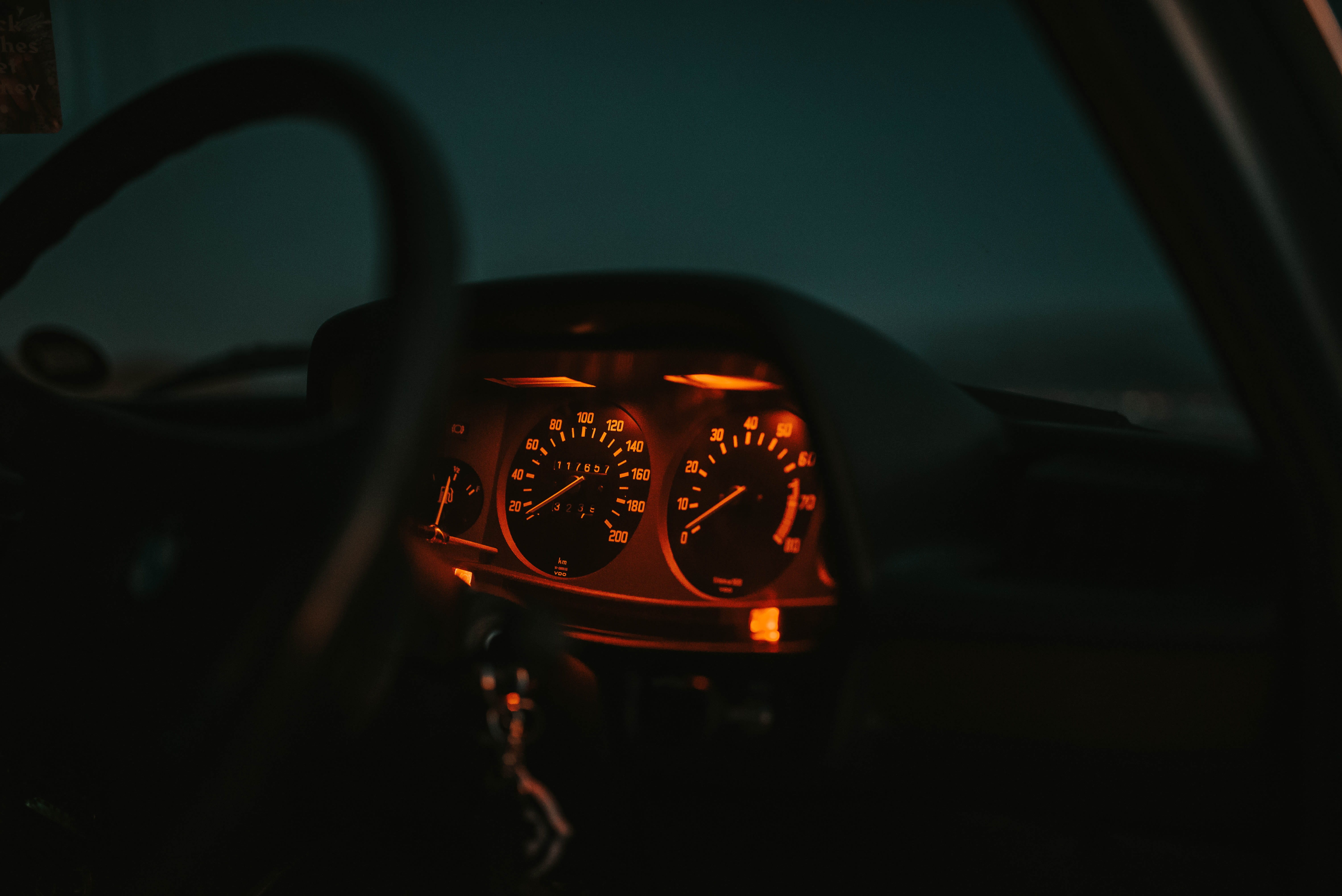 travel, old school, driving, dark, dial, glow, cluster, dashboard, traffic, transportation, windshield, land Vehicle, speedometer, interior, gauge, bmw, HD Wallpaper