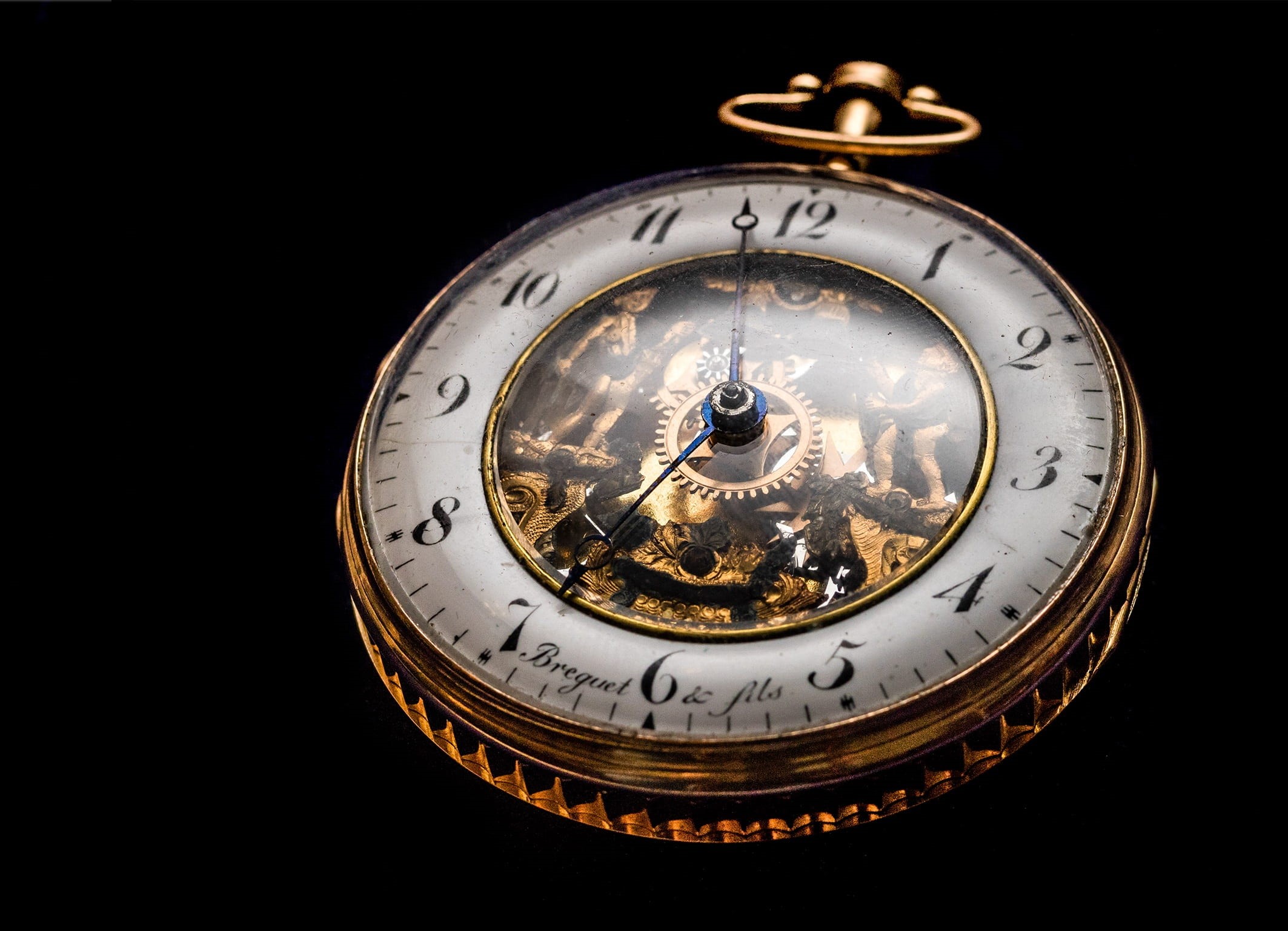 wristwatch, gold, accuracy, close-up, 1080P, metal, brown, silver colored, clock face, round, no people, vintage, pocket watch, single object, steel, classic, HD Wallpaper