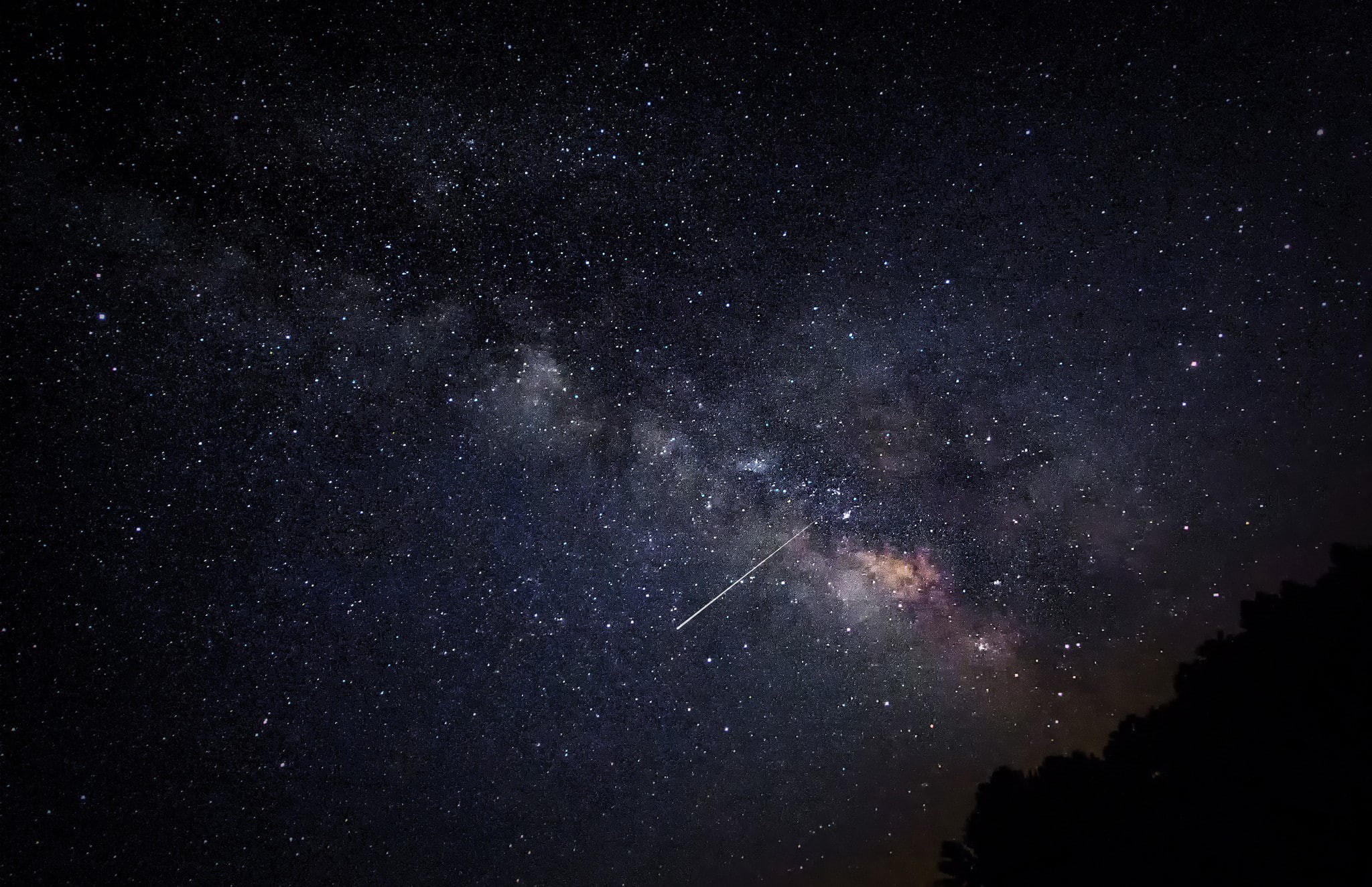 tranquil scene, no people, outdoors, space exploration, star - space, tranquility, nature, milky way, astronomy, 1080P, star field, sky, galaxy, star, HD Wallpaper