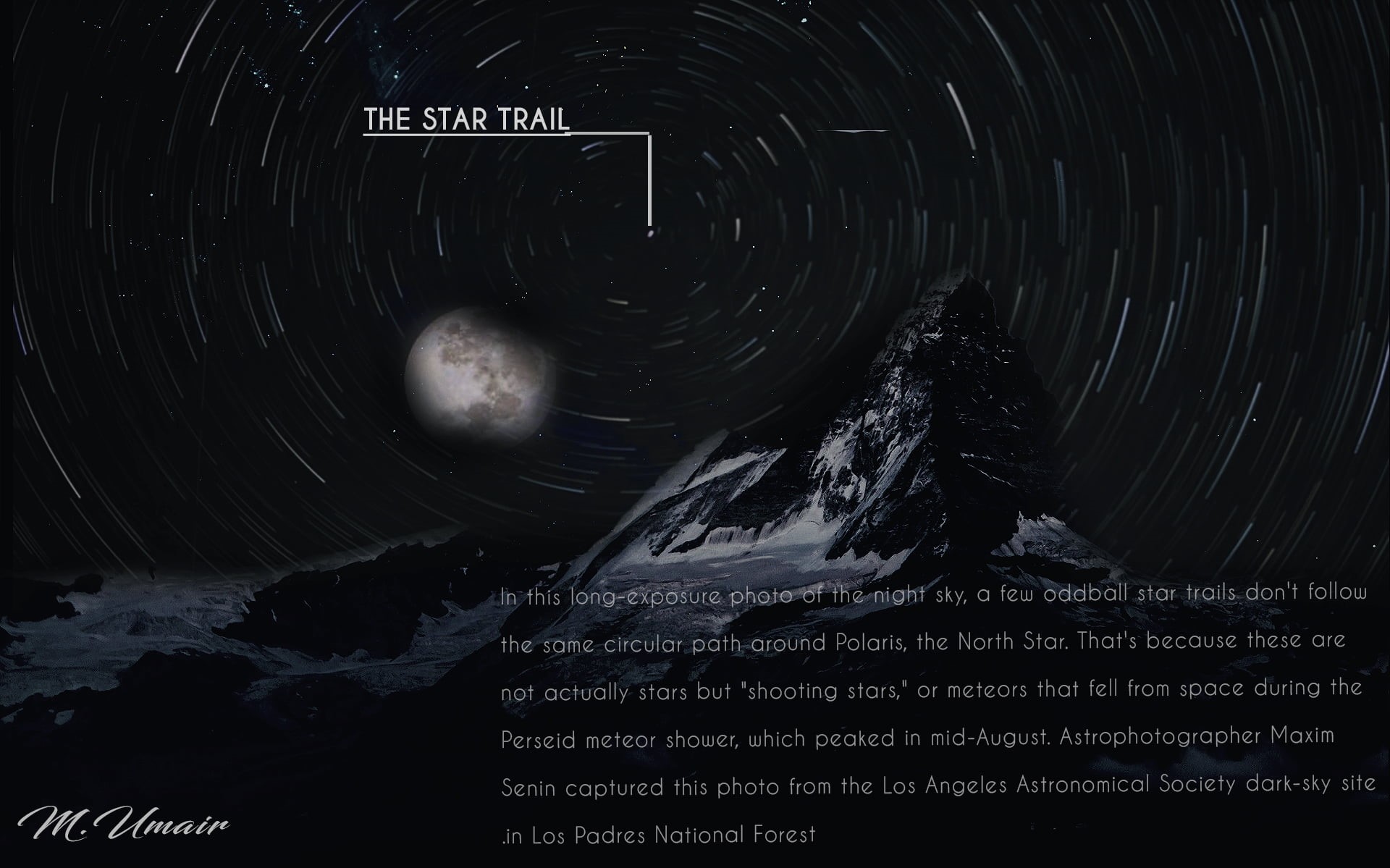 science, 1080P, text, star field, star, western script, nature, long exposure, motion, no people, blurred motion, star trails, communication, space exploration, HD Wallpaper