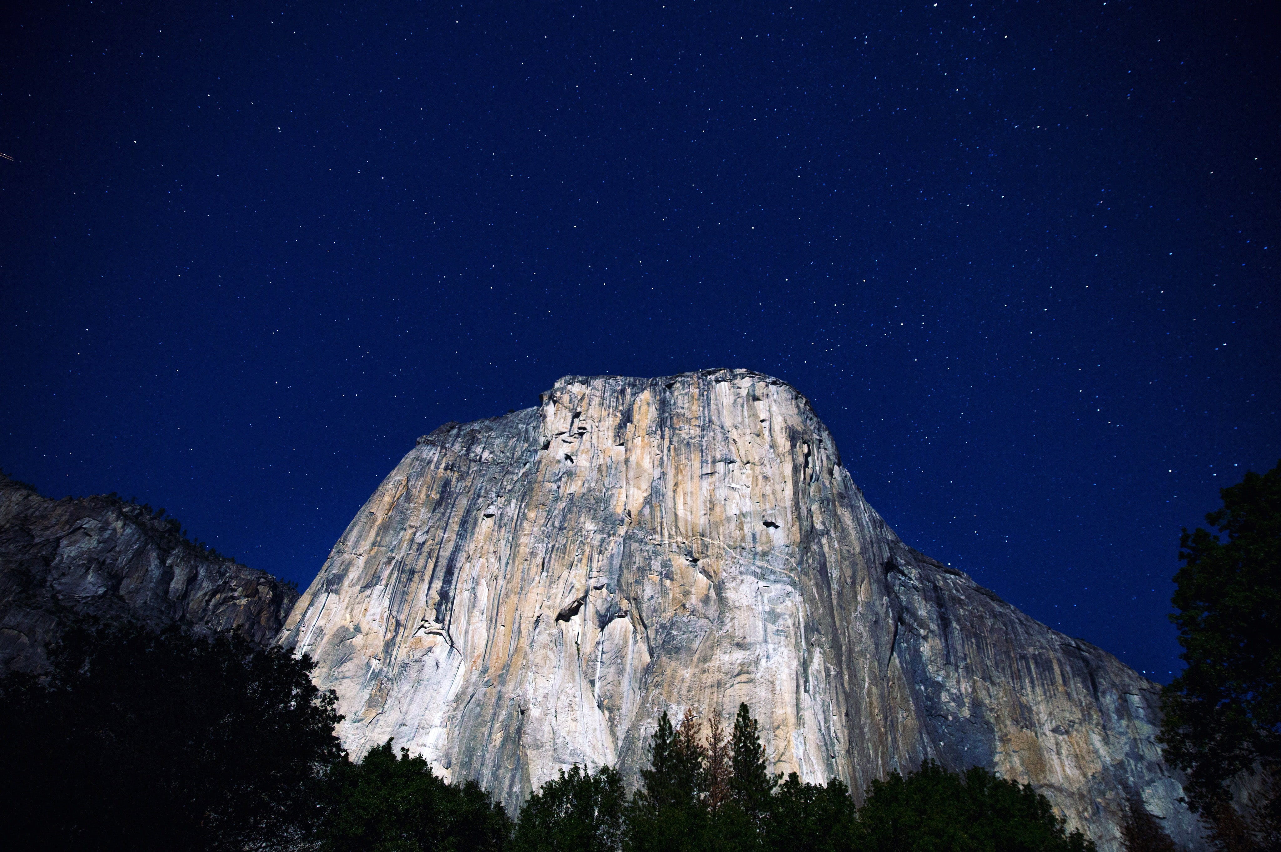 sky, national Park, no People, national, cliff, star field, scenics, Yosemite Valley, space and astronomy, plant, constellation, scenics - nature, formation, HD Wallpaper