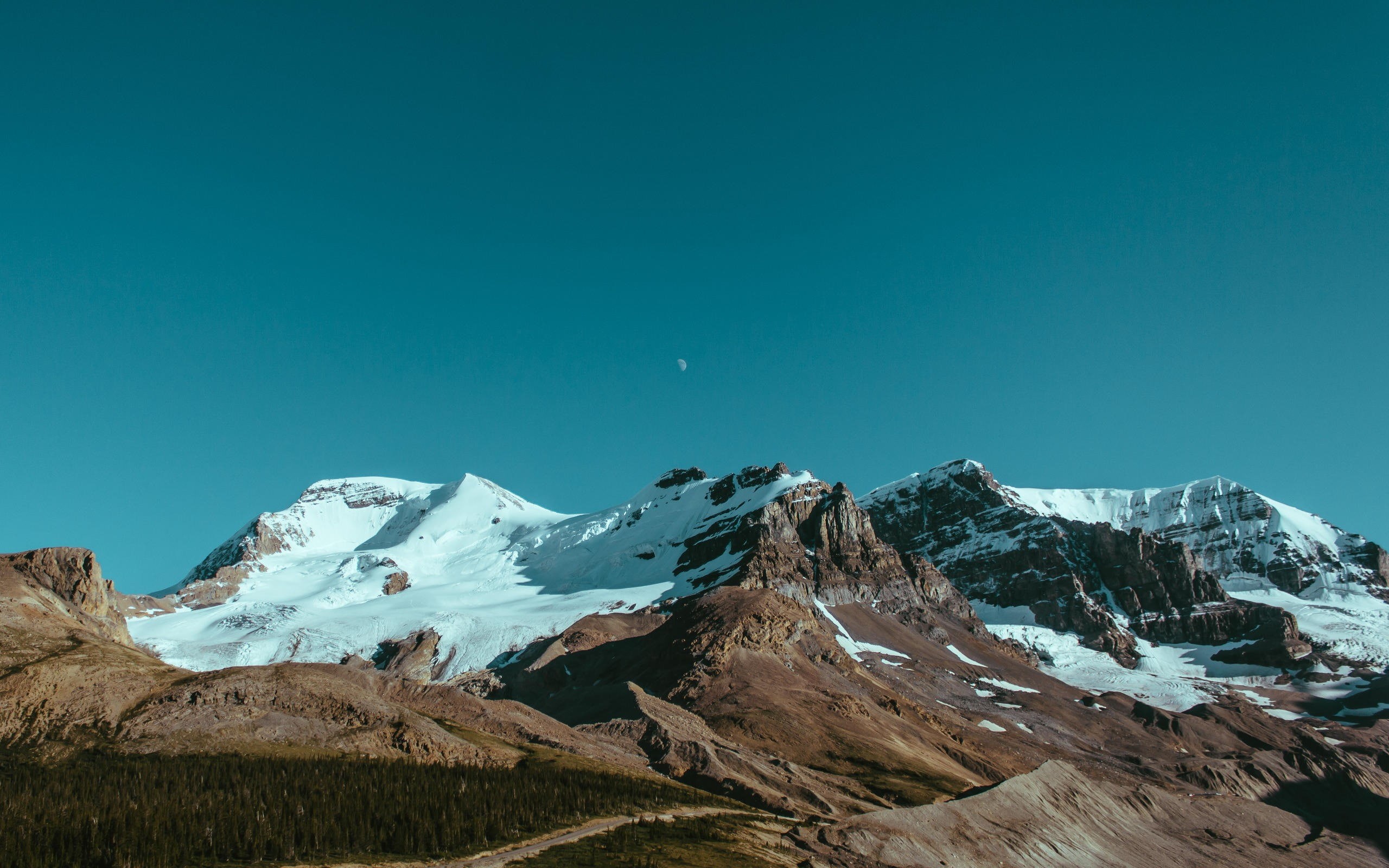os, mountain peak, idyllic, clear sky, official, snowcapped mountain, blue, snow, tranquility, desktop, tranquil scene, formation, astronomy, HD Wallpaper