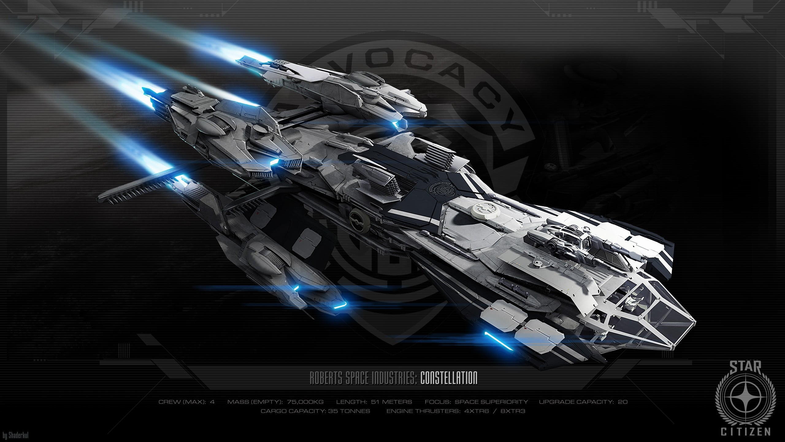 communication, spacecraft, number, indoors, complexity, 2K, close-up, technology, illustration, science, citizen, star, Star Citizen, robot, futuristic, HD Wallpaper