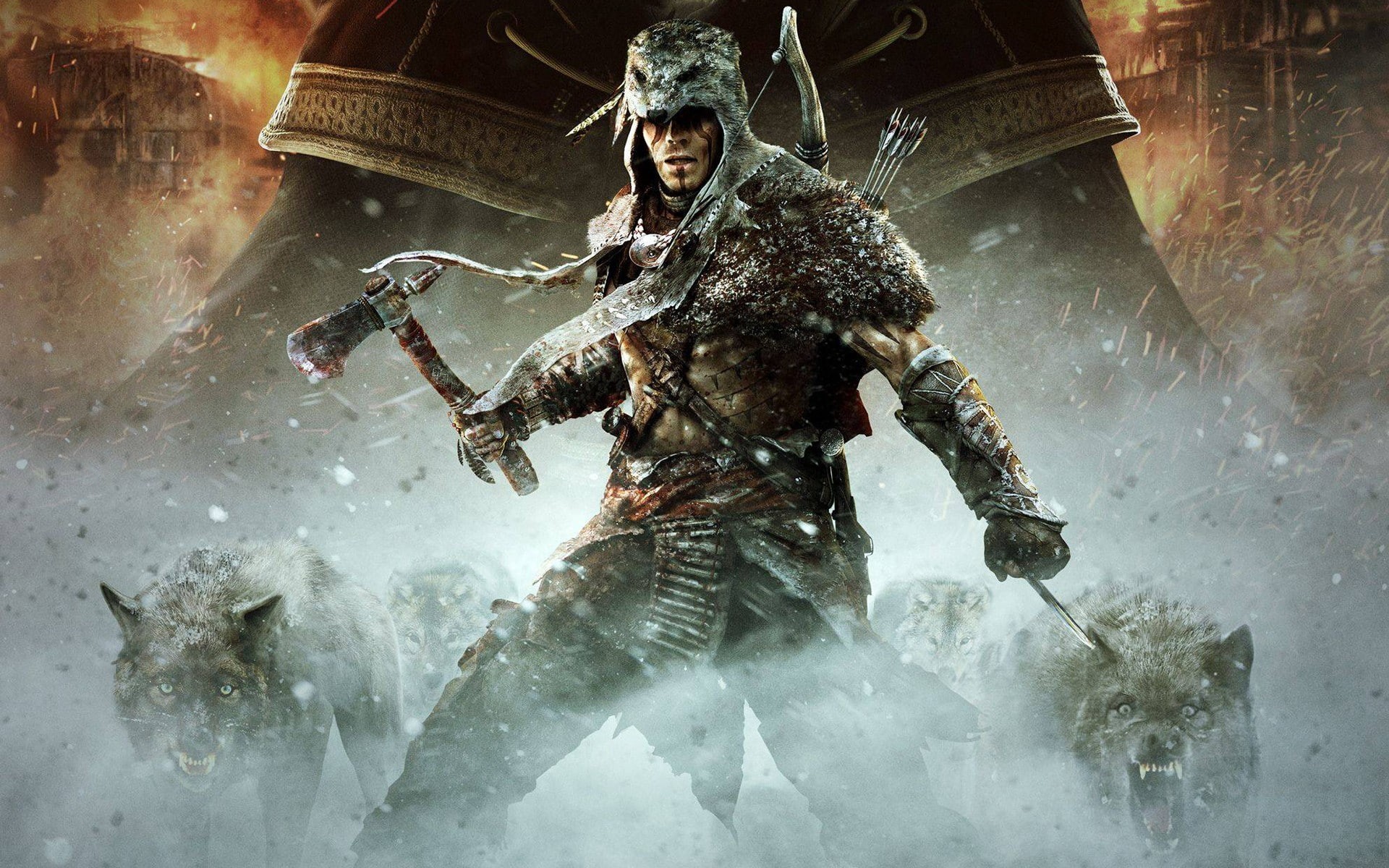 assassin 039 s, wolf, creed, 1080P, axe, HD Wallpaper