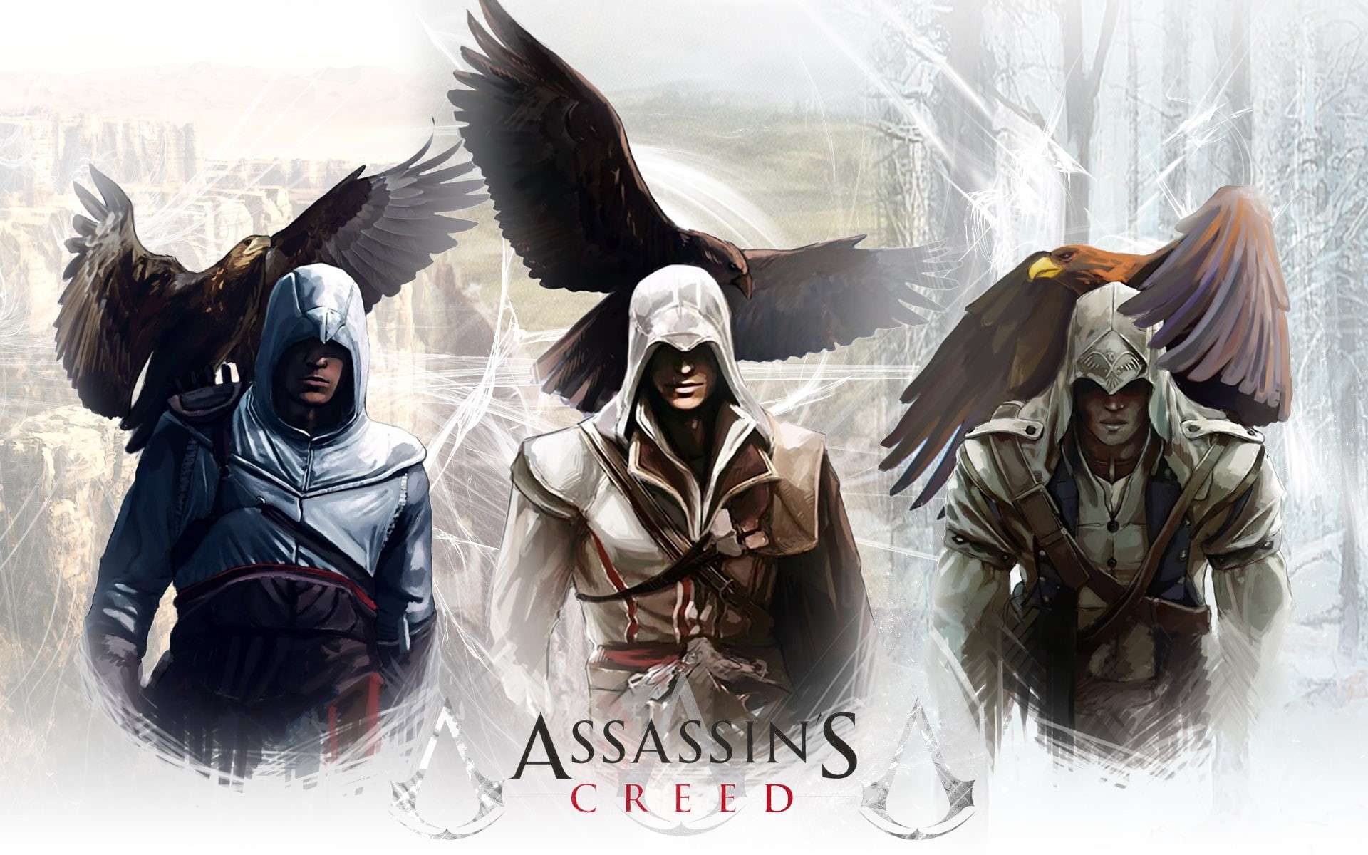 connor, creed, assassin 039 s, eagles, kenway, games, 1080P, warriors, HD Wallpaper