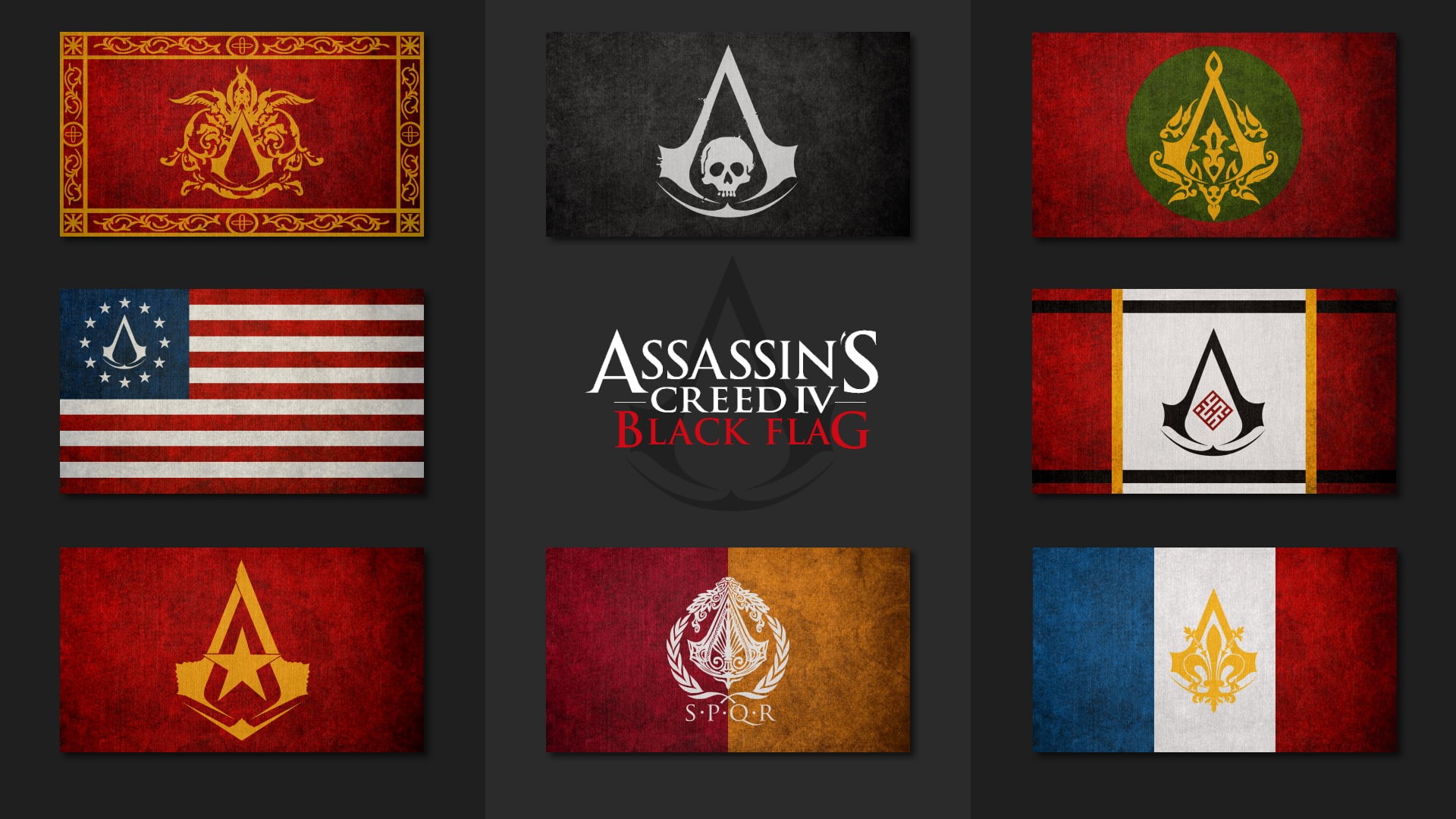 1080P, flag, assassin 039 s, creed, HD Wallpaper