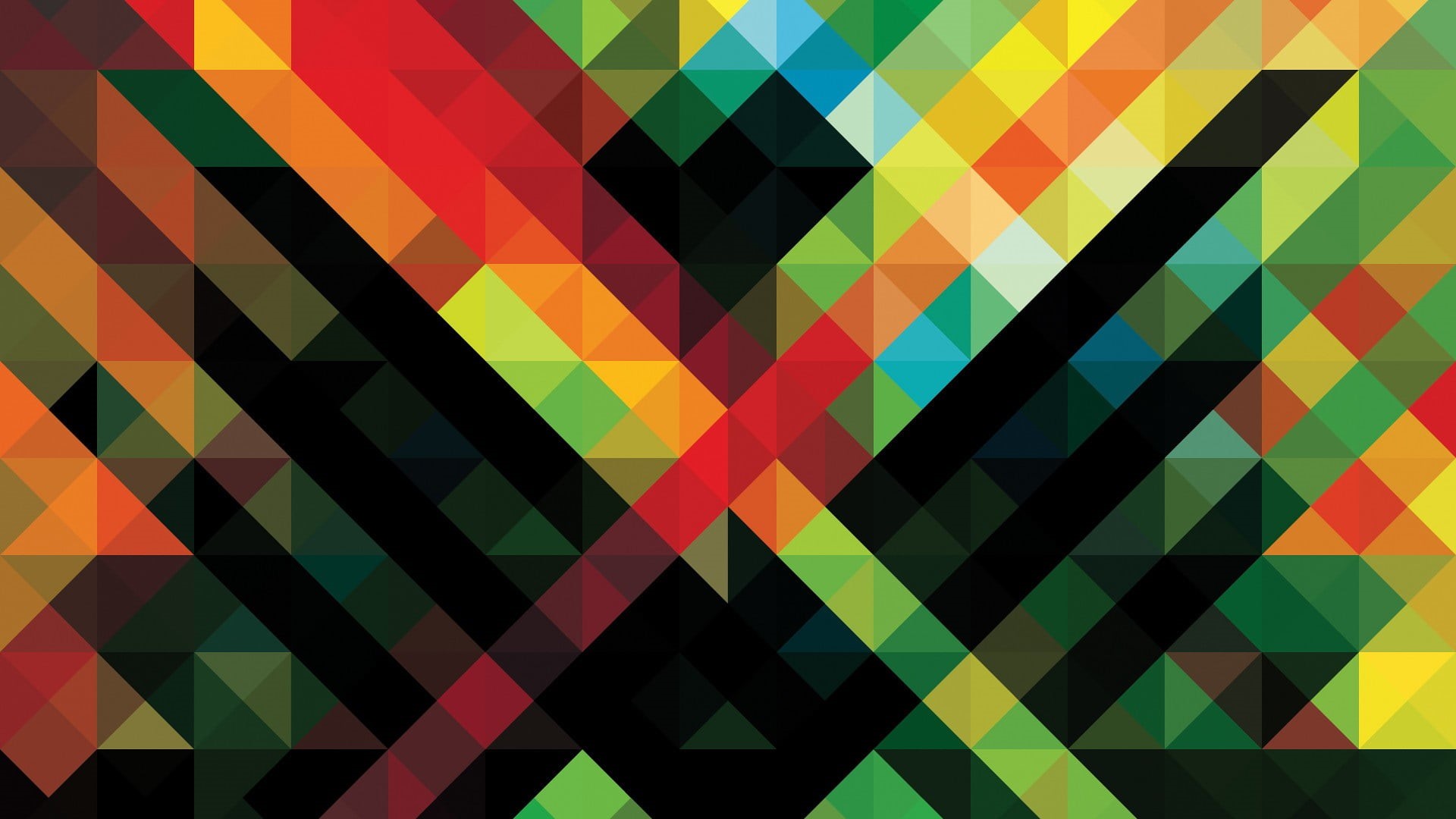 triangle Shape, orange Color, facet, striped, backgrounds, color Image, close-up, lightweight, colors, skill, light - Natural Phenomenon, black Color, university, HD Wallpaper