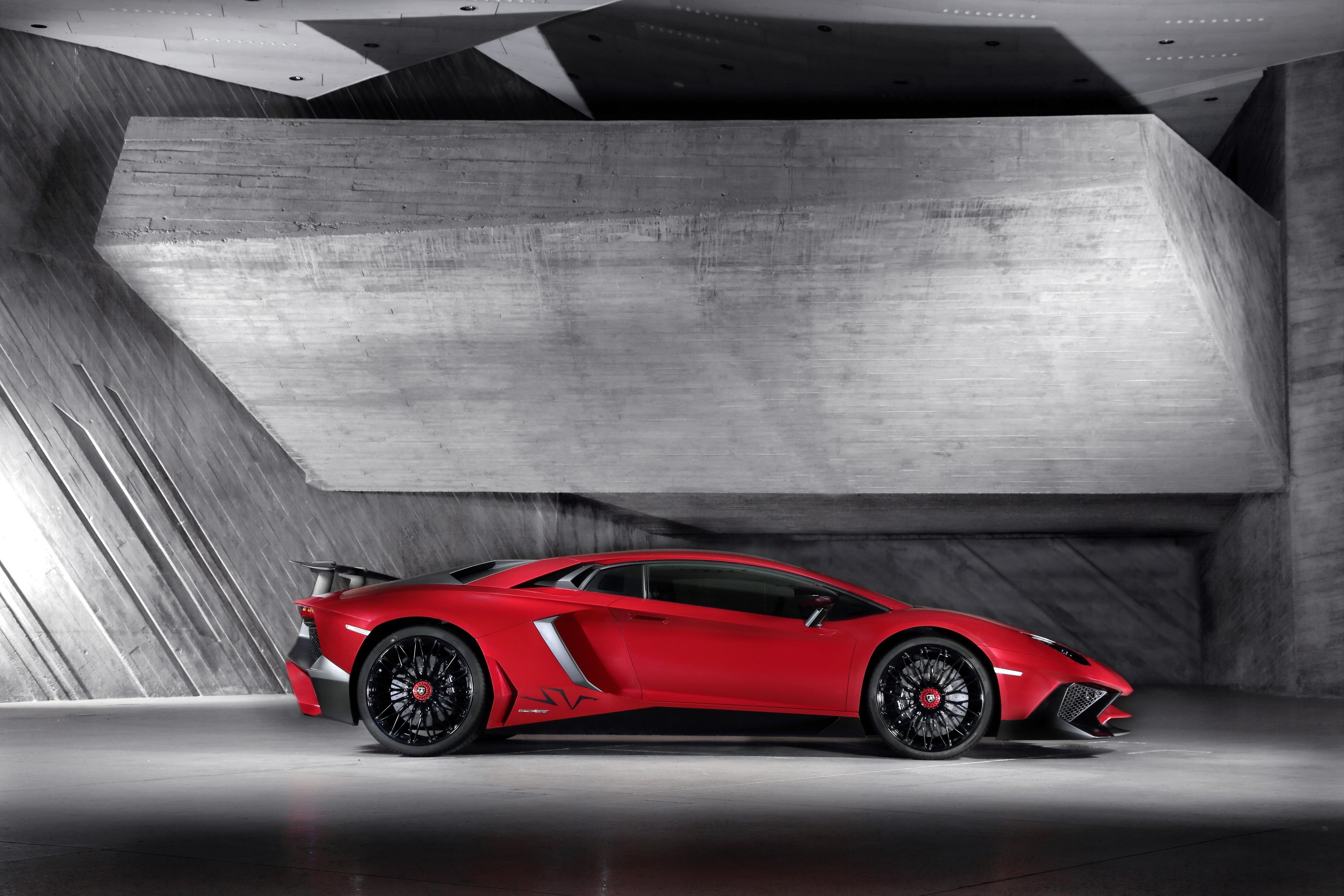 day, motion, Lamborghini, car, wealth, modern, mode of transportation, indoors, sports, Lamborghini Aventador LP750-4 Superveloce, architecture, speed, HD Wallpaper