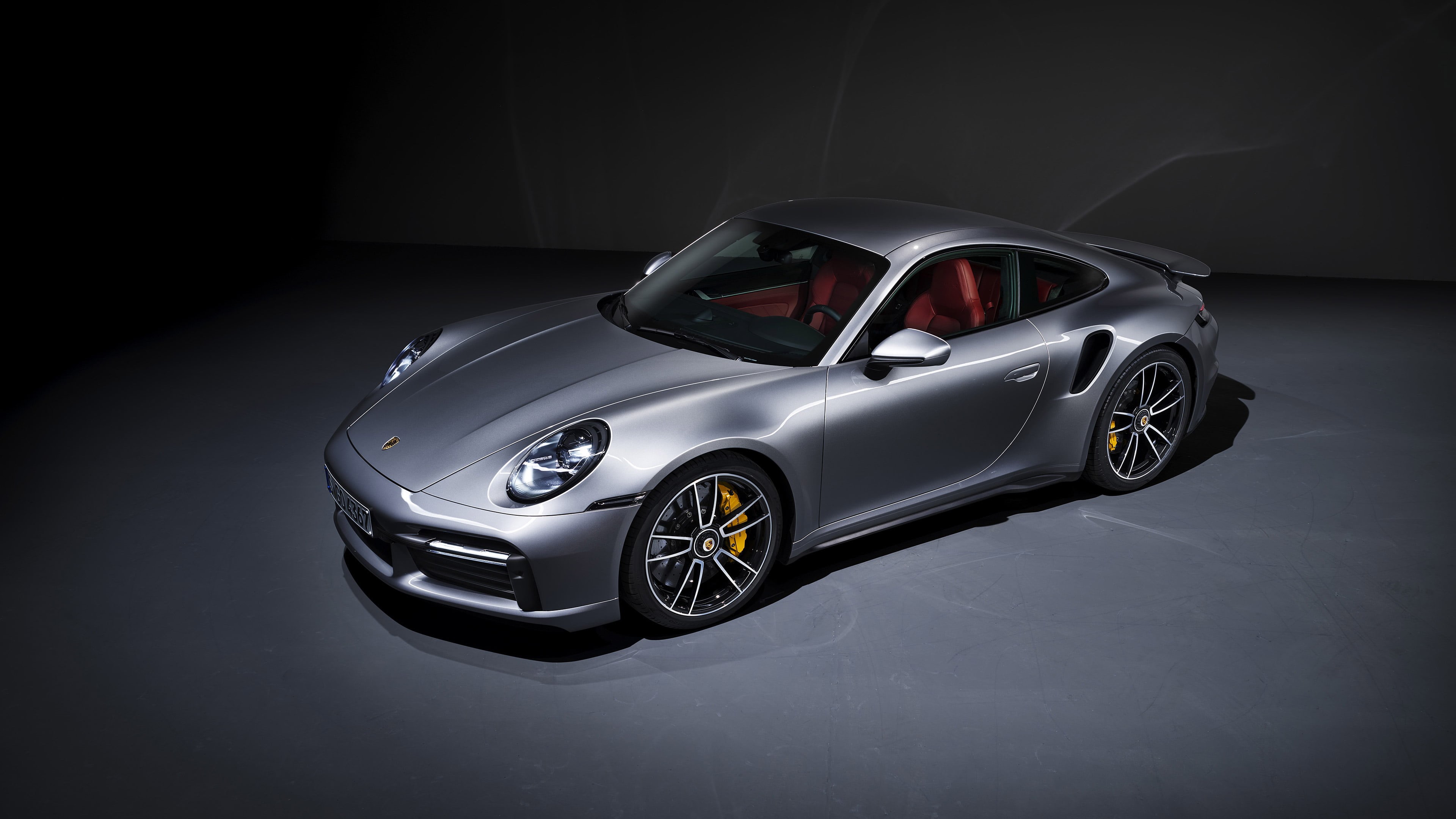 car, spotlights, vehicle, 4K, Porsche 911 Turbo S, HD Wallpaper