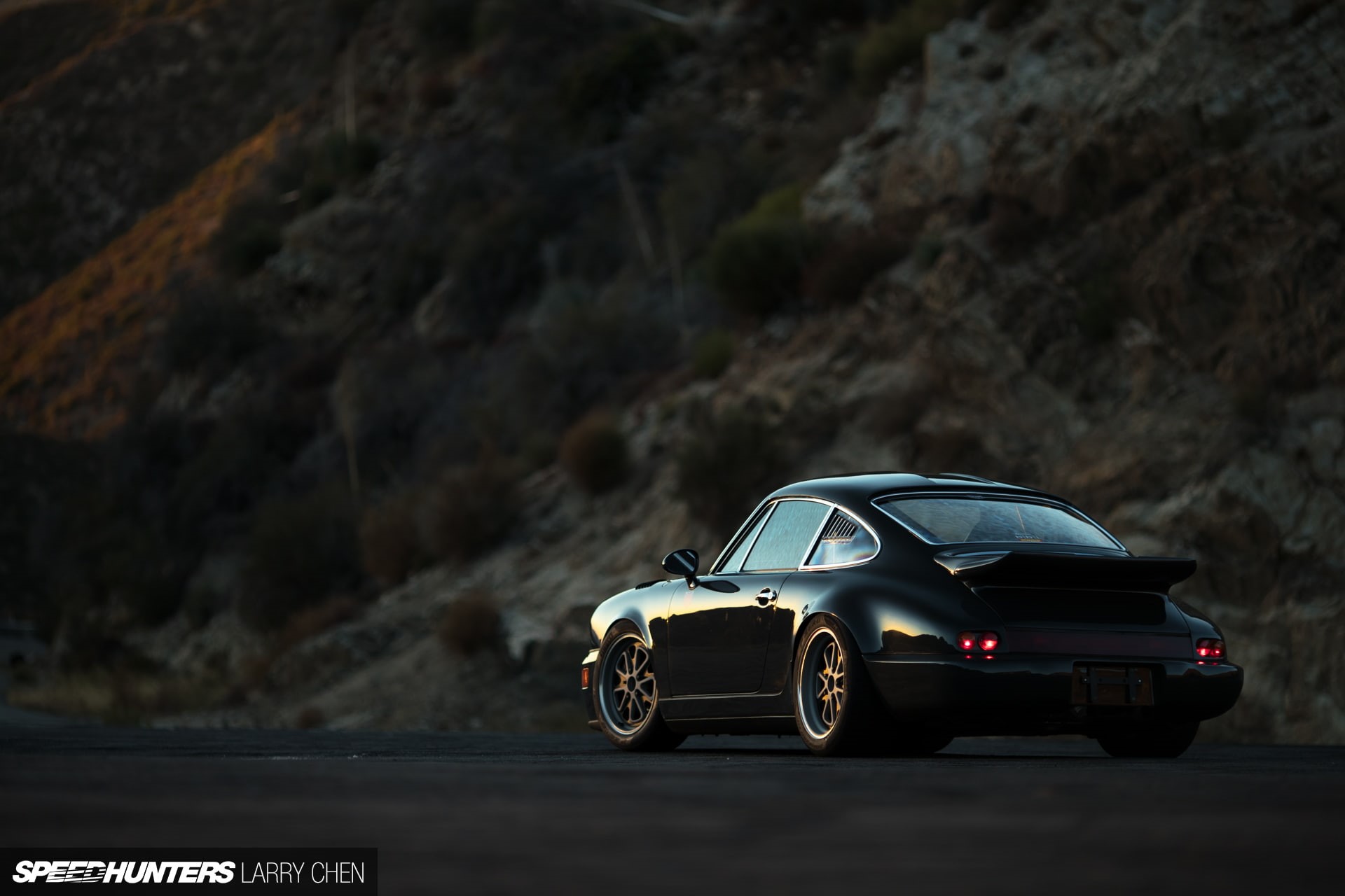 land vehicle, solid, 1080P, black cars, selective focus, Porsche 911 Carrera, mountain, road, no people, toy, focus on foreground, toy car, motor vehicle, HD Wallpaper