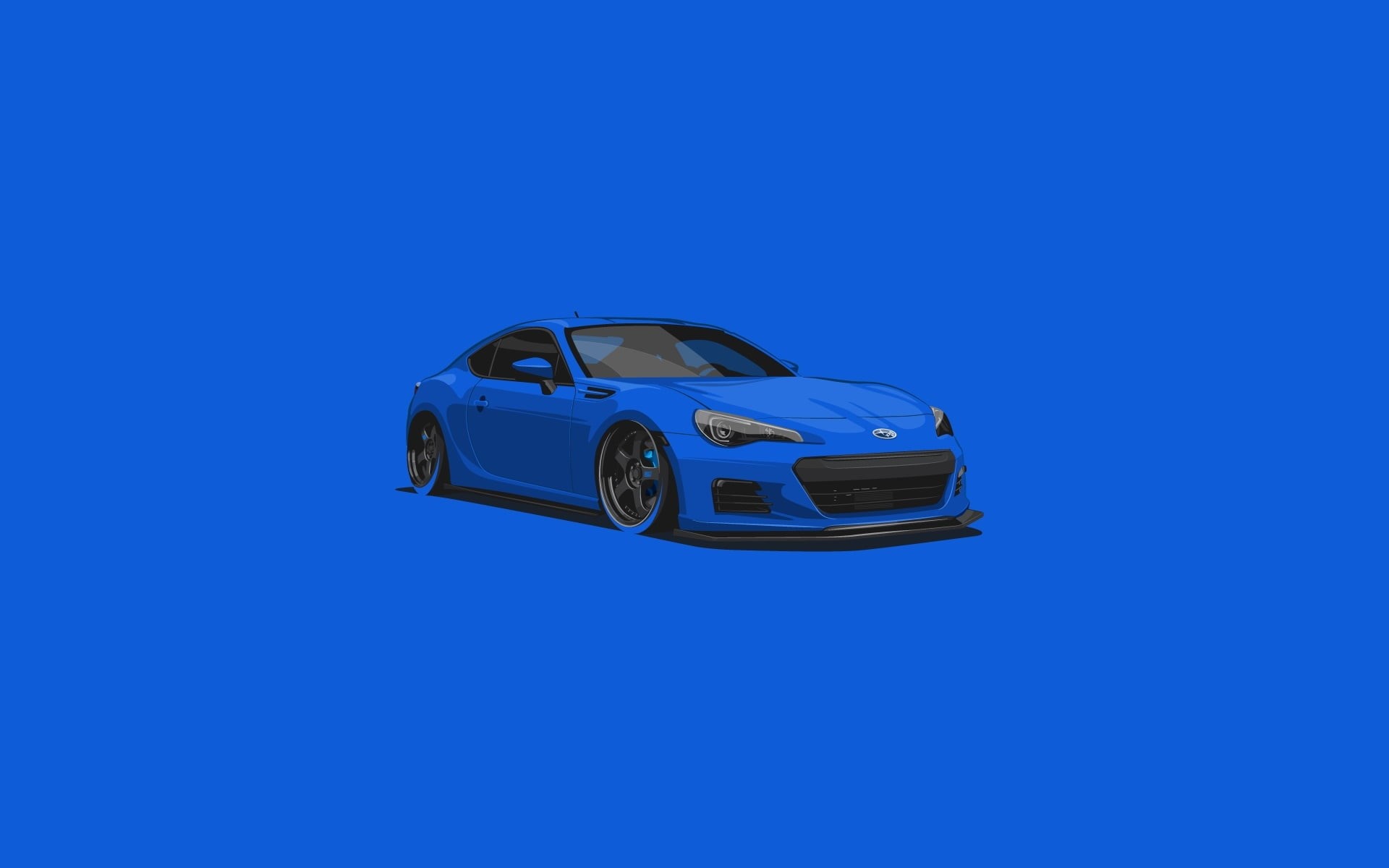 Subaru, land vehicle, copy space, Minimalistic, toy, BRZ, transportation, motor vehicle, toy car, studio shot, 1080P, colored background, day, retro styled, HD Wallpaper
