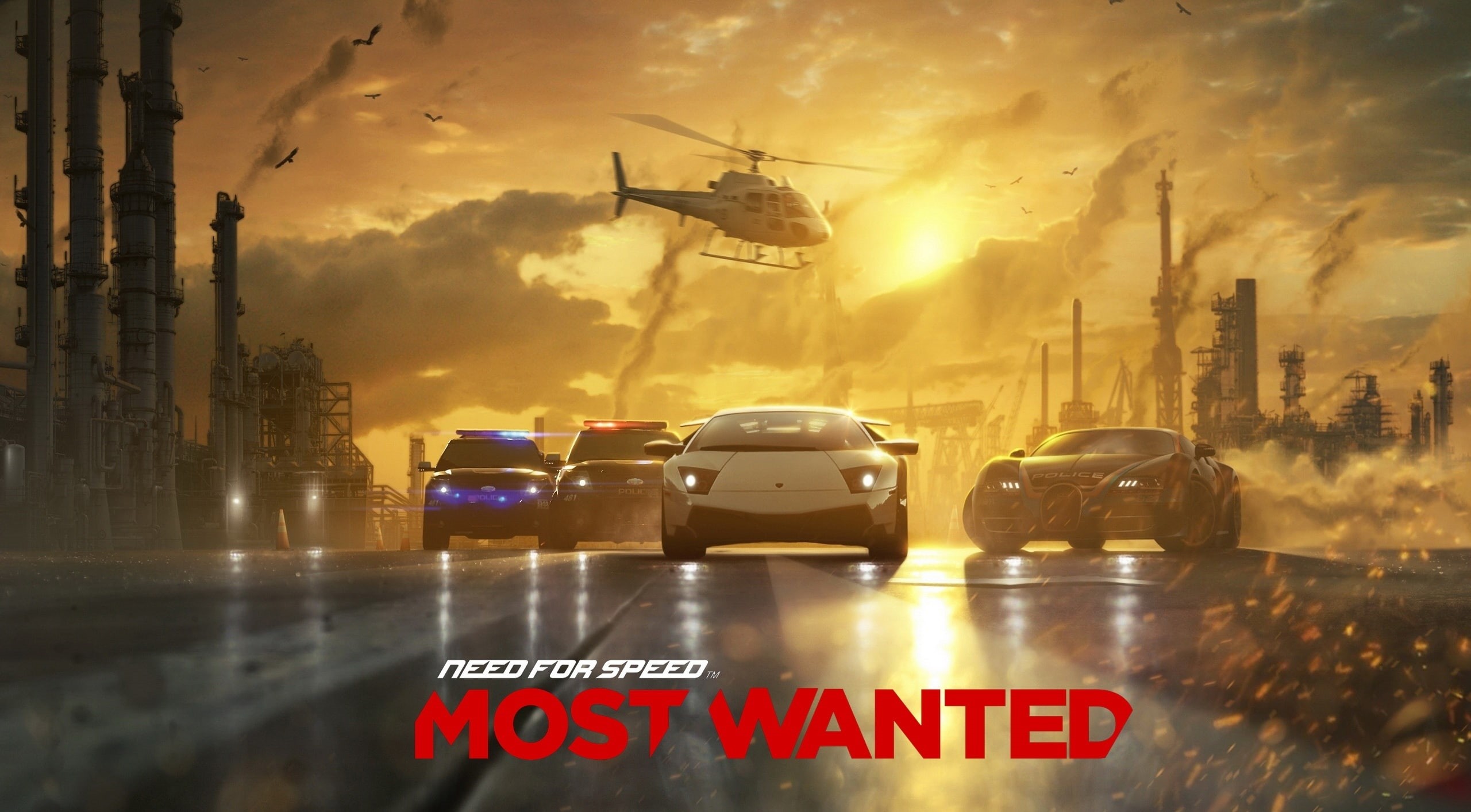 video game, Games, motor vehicle, digital composite, Racing, need, land vehicle, car, nature, 2K, road, smoke - physical structure, cloud - sky, sign, HD Wallpaper