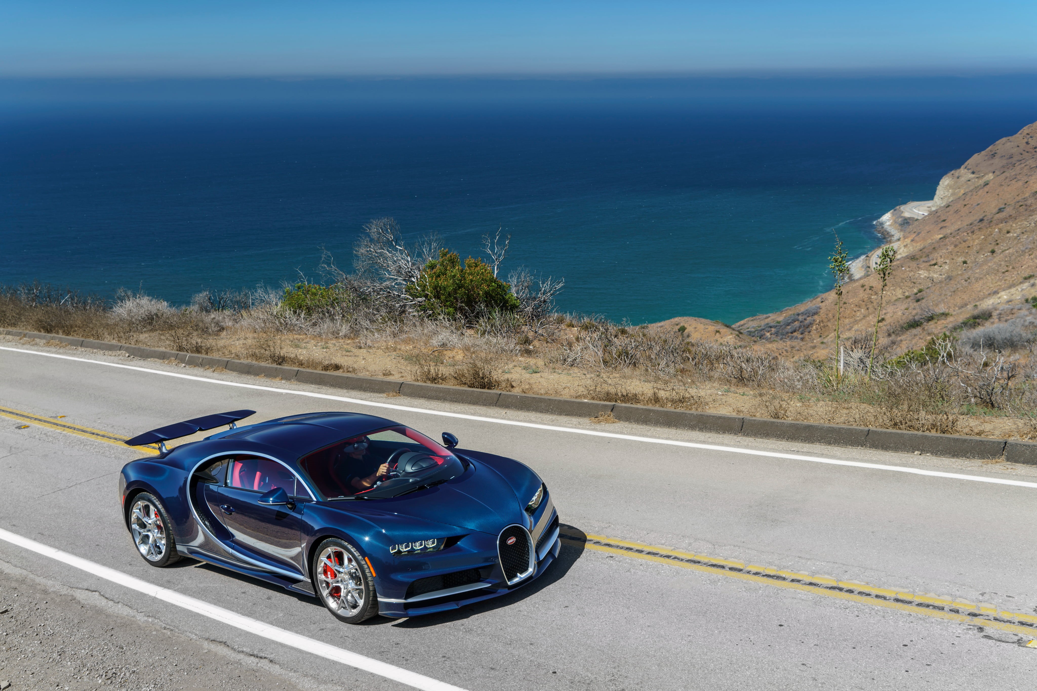 bugatti, outdoors, mode of transportation, chiron, sign, competition, driving, marking, sports Race, city, power, side view, transportation, motor vehicle, HD Wallpaper