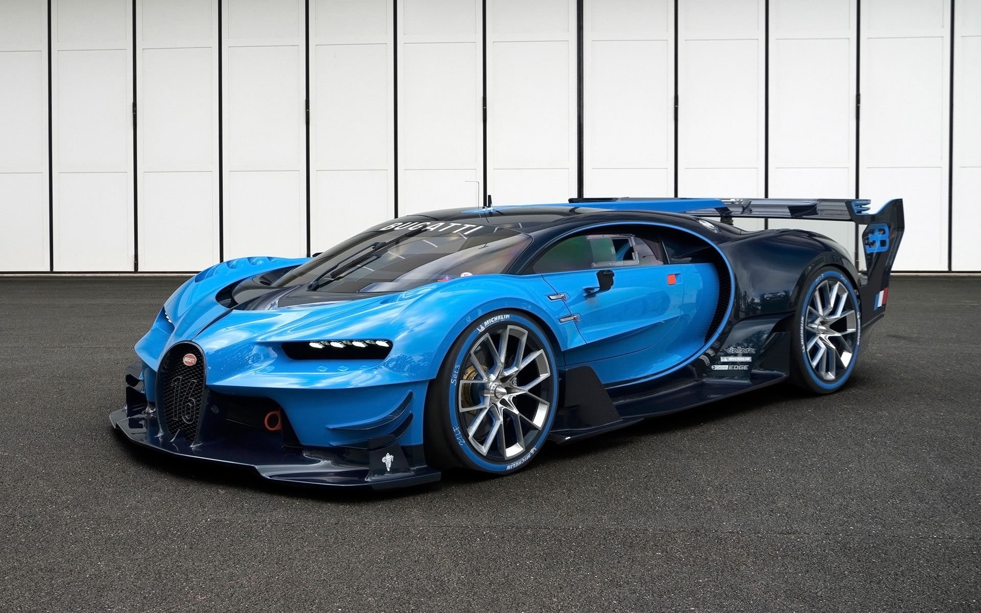 motor vehicle, 1080P, Bugatti Veyron, wheel, wealth, architecture, mode of transportation, vehicle, luxury, blue cars, Bugatti Vision Gran Turismo, blue, HD Wallpaper