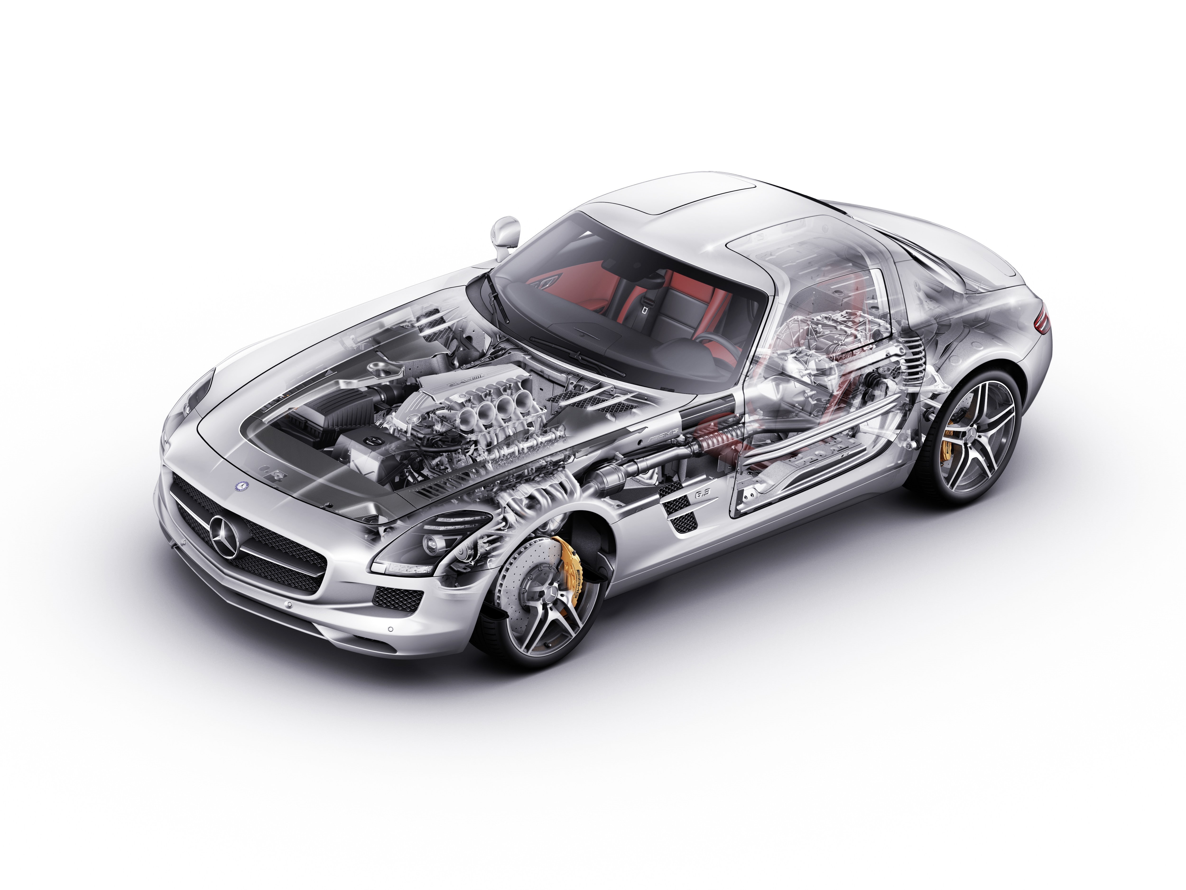 mode of transportation, high angle view, sports car, studio shot, Mercedes Benz, vehicle, toy, technology, Mercedes-Benz SLS AMG, motor vehicle, transportation, HD Wallpaper