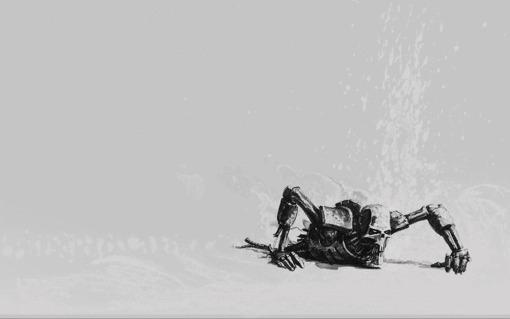 Warhammer 40,000, copy space, winter, water, extreme weather, snow, field, cold temperature, 720P, motion, sport, deep snow, outdoors, Necrons, real people, HD Wallpaper