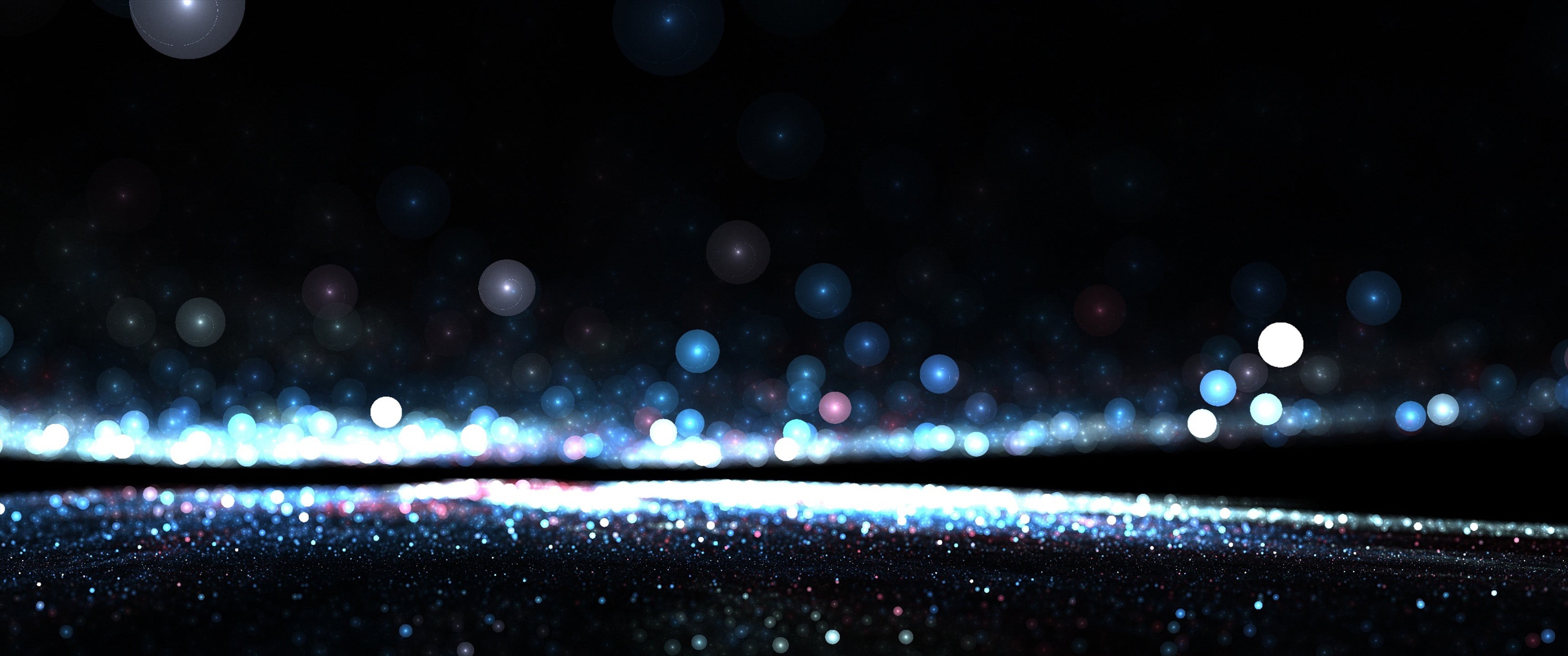 2K, illuminated, lighting Equipment, star - space, light, shiny, abstract, vibrant Color, spotted, transportation, shallow, backgrounds, circle, HD Wallpaper