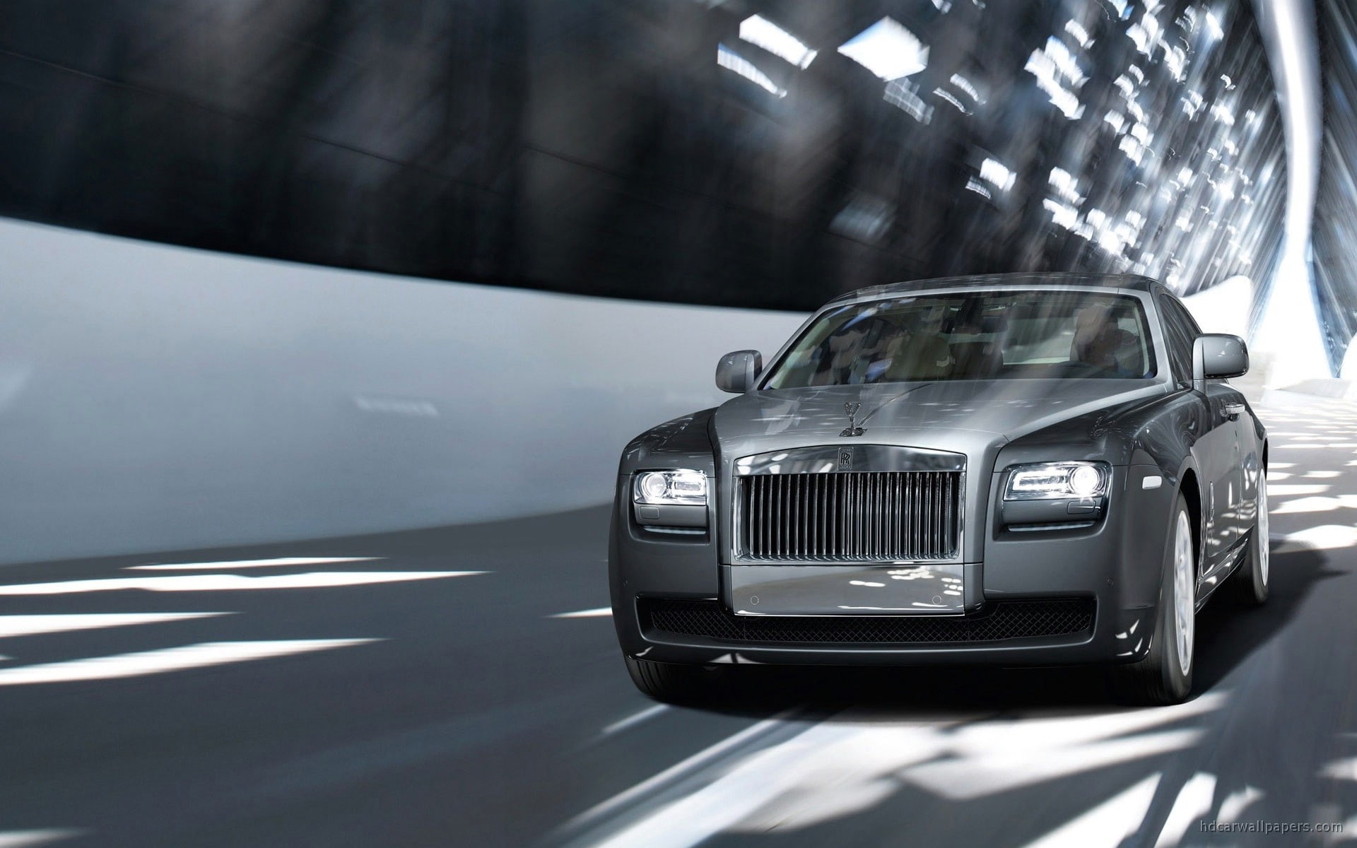 cars, blur, tunnel, rolls, hd, 1080P, royce, phantom, motion, HD Wallpaper