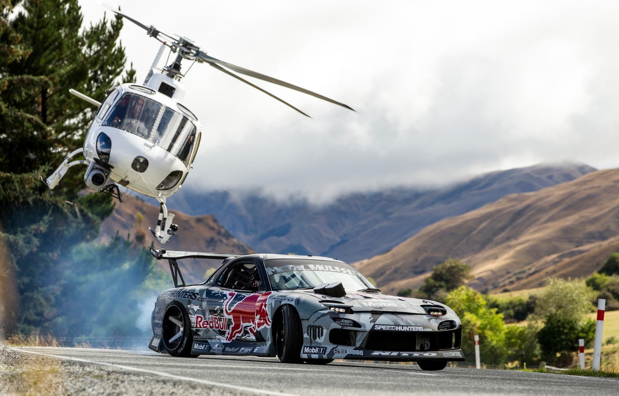 transportation, Mountain, motion, technology, driving, engine, no people, Mad Mike, environment, mountain range, Drift, speed, flying, Helicopter, mode of Transport, HD Wallpaper