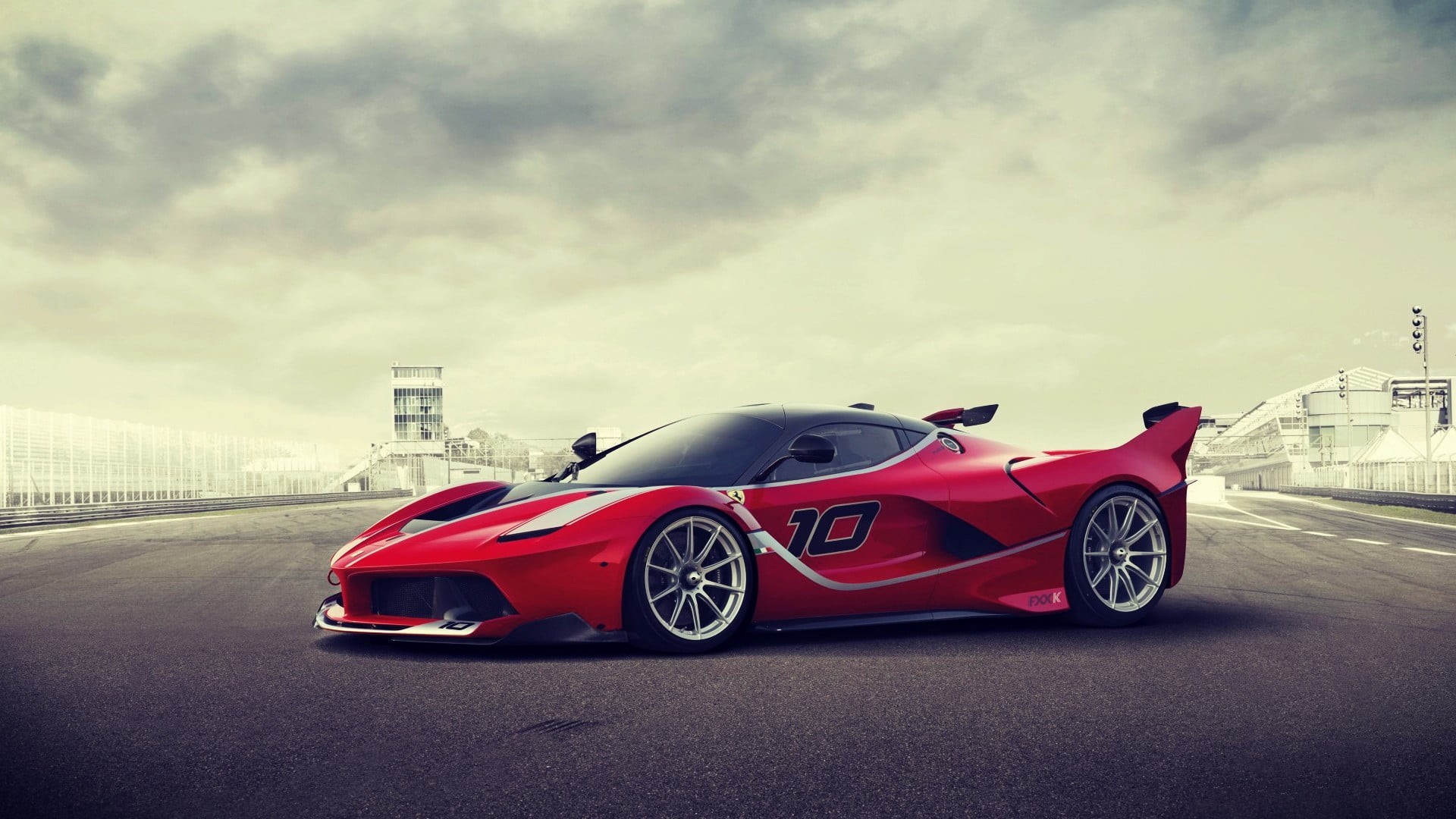 road, day, no people, sports race, motion, speed, 1080P, sport, sports car, mode of transportation, sports, transportation, Ferrari FXX K, sky, land vehicle, HD Wallpaper