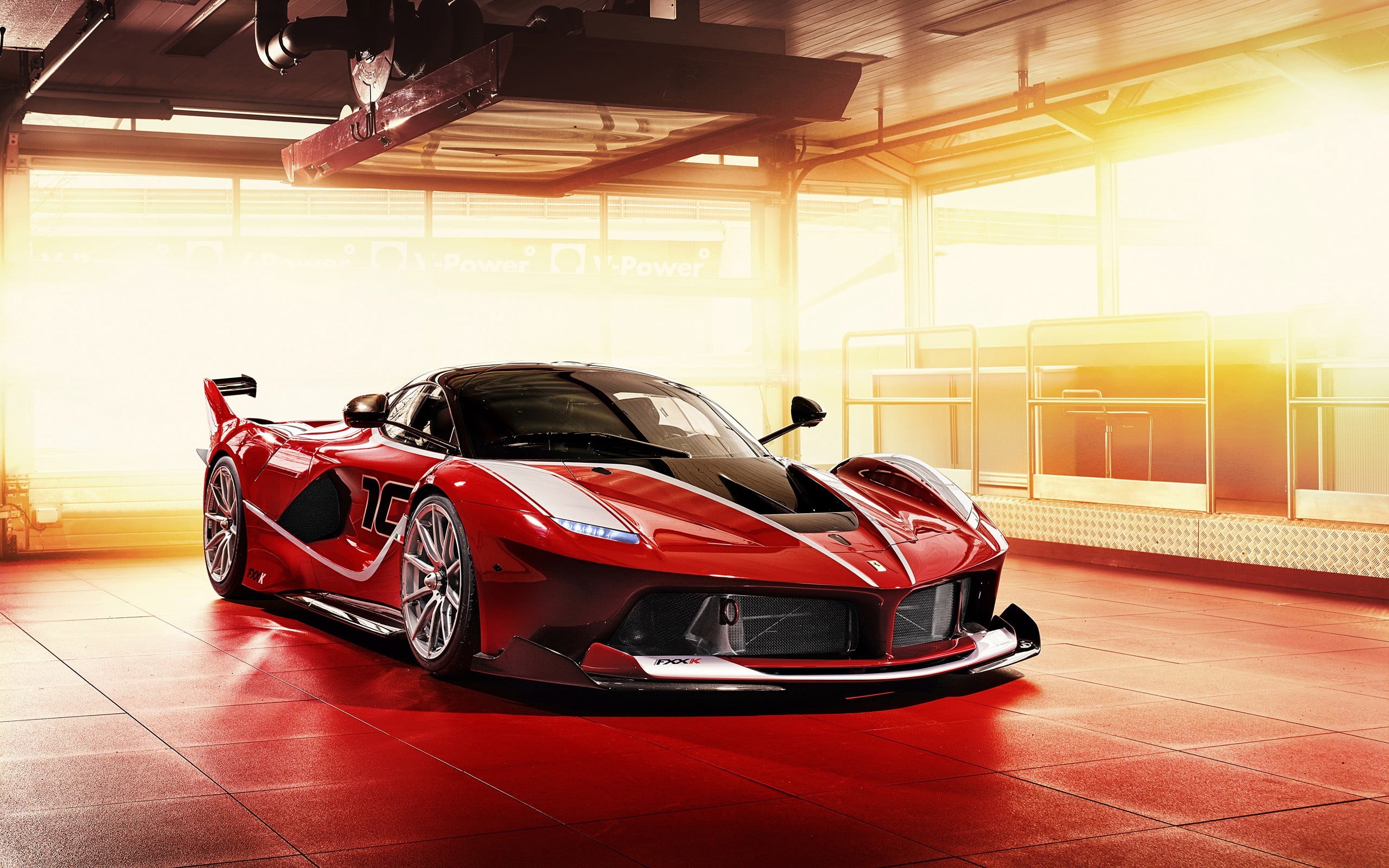 sports, red, land vehicle, day, sports car, clean, transportation, built structure, retail, architecture, brightly lit, car, mode of transportation, 2K, HD Wallpaper