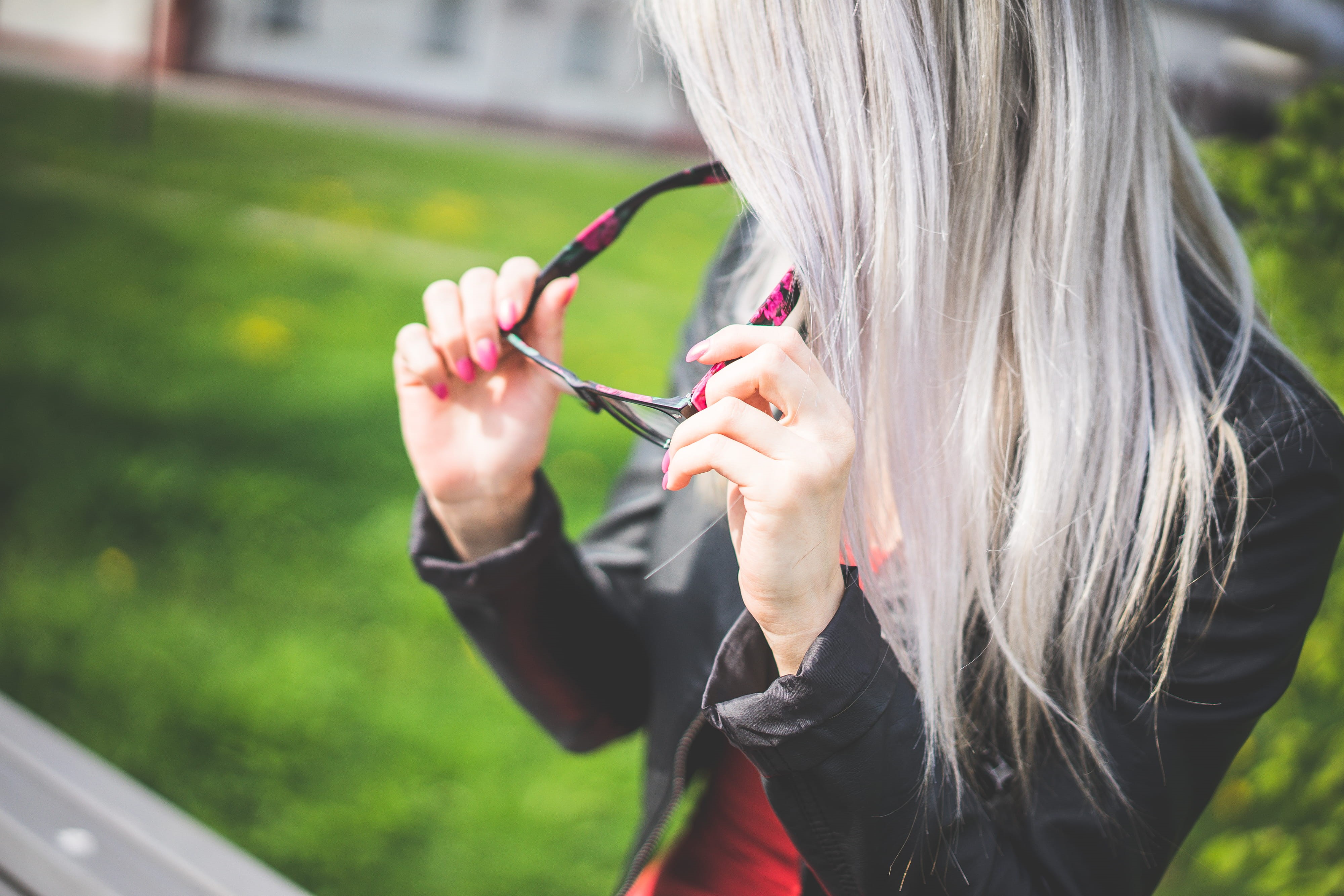 adult, outside, portrait, hairstyle, casual clothing, Fashion, beauty, long hair, one Person, park, young Adult, glasses, nature, blond Hair, blonde, beautiful, HD Wallpaper