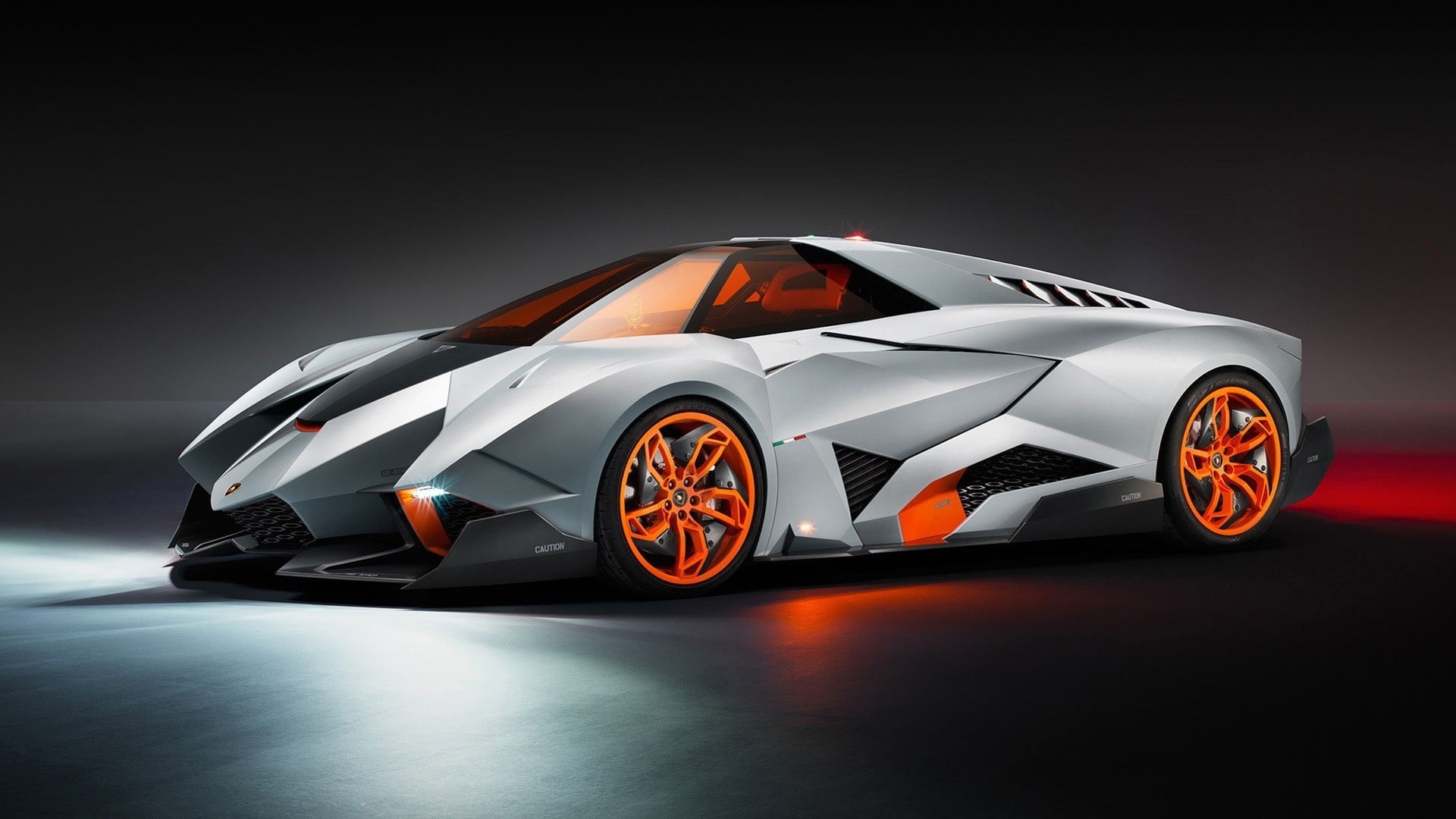 sports car, transportation, speed, shape, wealth, sports, mode of transportation, motor vehicle, wheel, sport, lamborghini egoista, black background, studio shot, HD Wallpaper