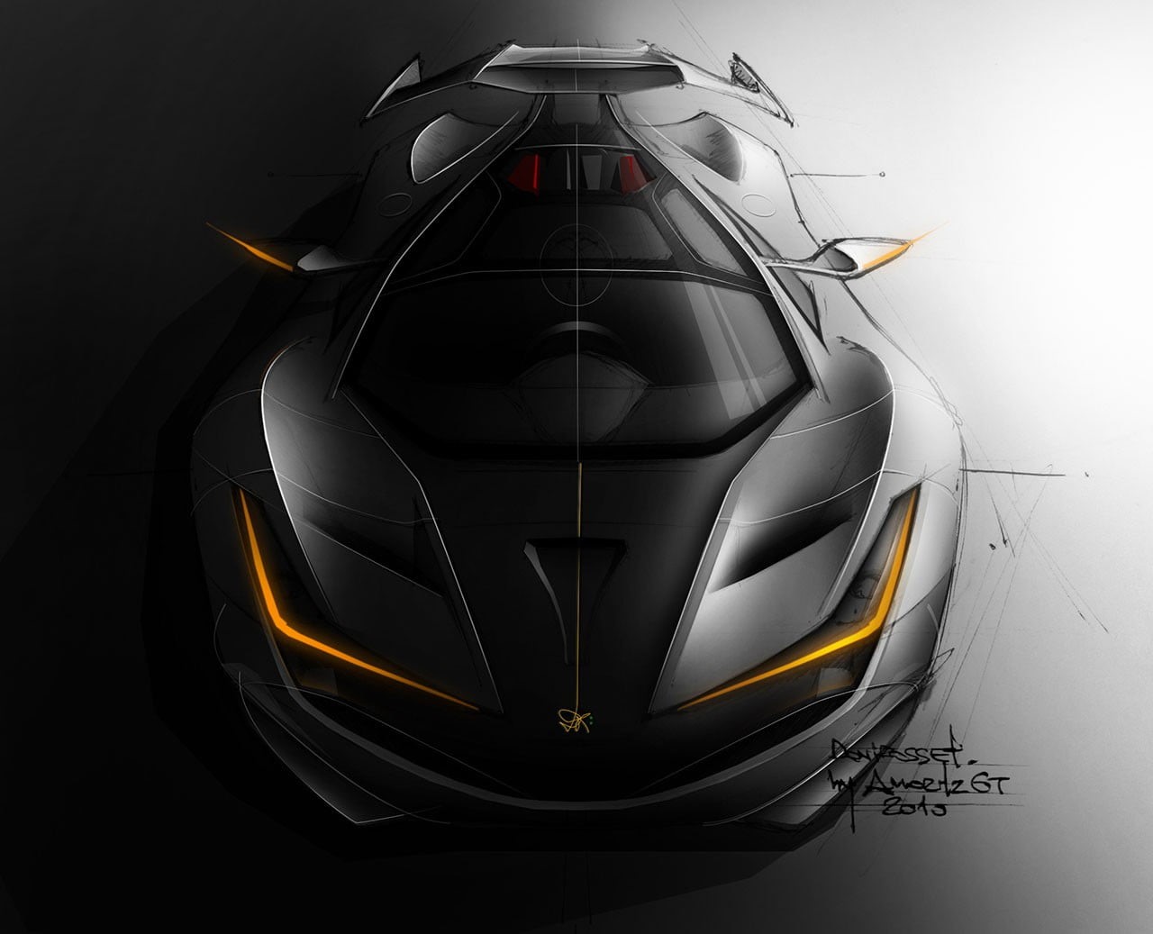 airplane, black color, sketch, no people, single object, shape, futuristic, drawing, aerospace industry, success, front view, transportation, 720P, security, HD Wallpaper