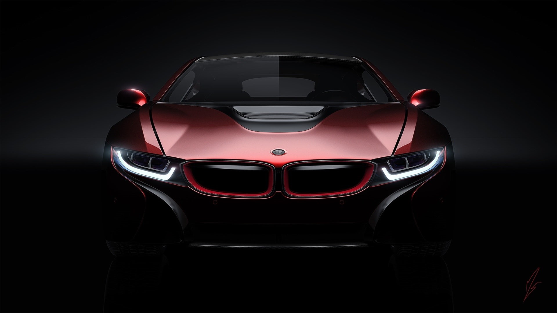 1080P, Lights, Concept, Car, View, Front, BMW, HD Wallpaper