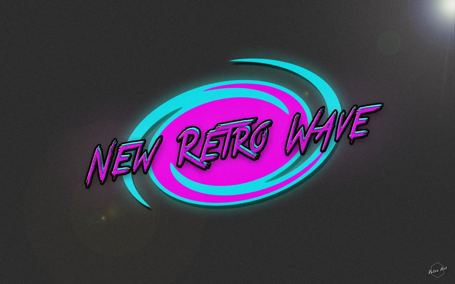 night, logo, 1080P, lighting equipment, wall - building feature, capital letter, synthwave, communication, studio shot, retro, illuminated, new, blue, HD Wallpaper