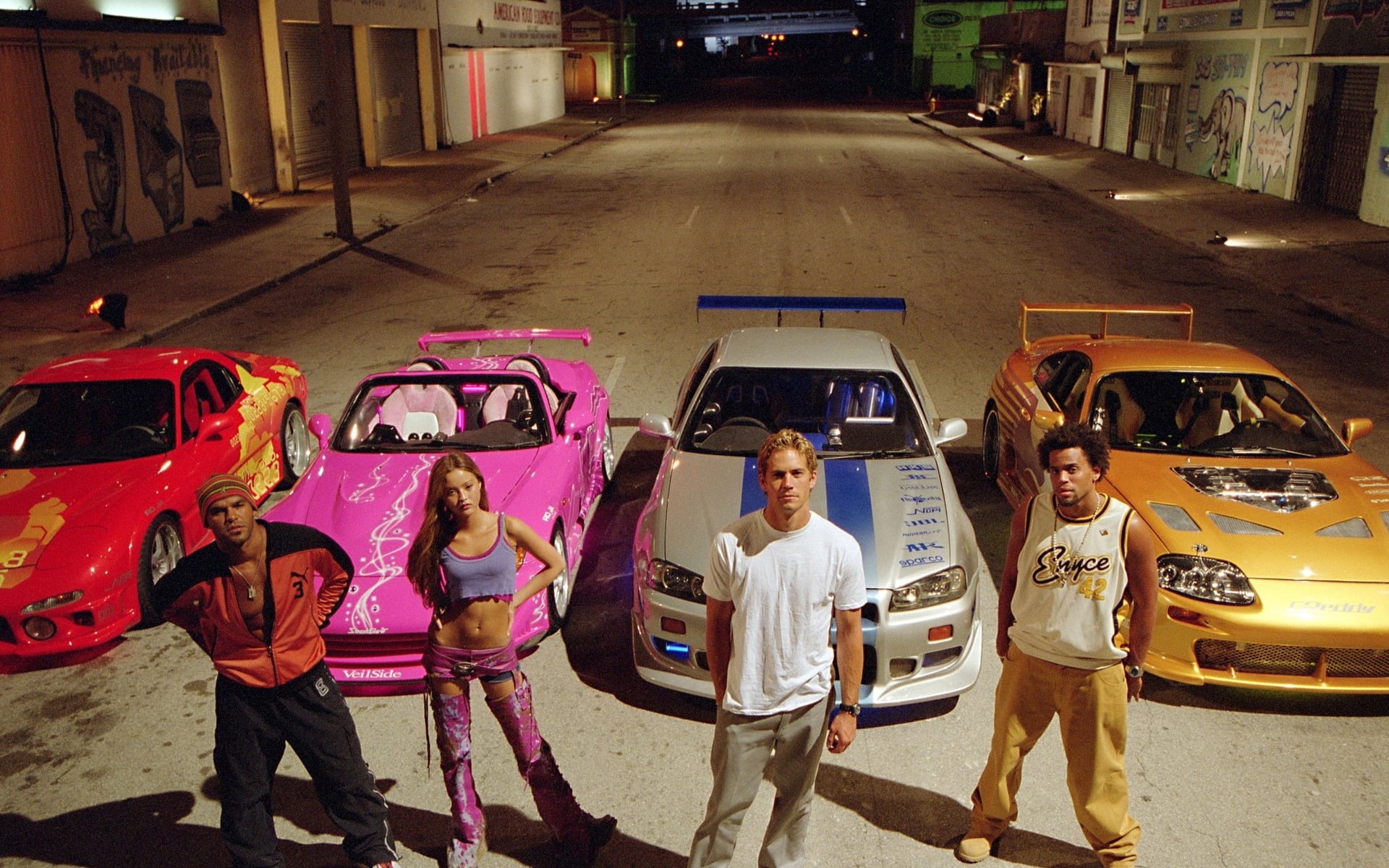 1080P, fast, brian, tuned, furious, cars, cast, HD Wallpaper
