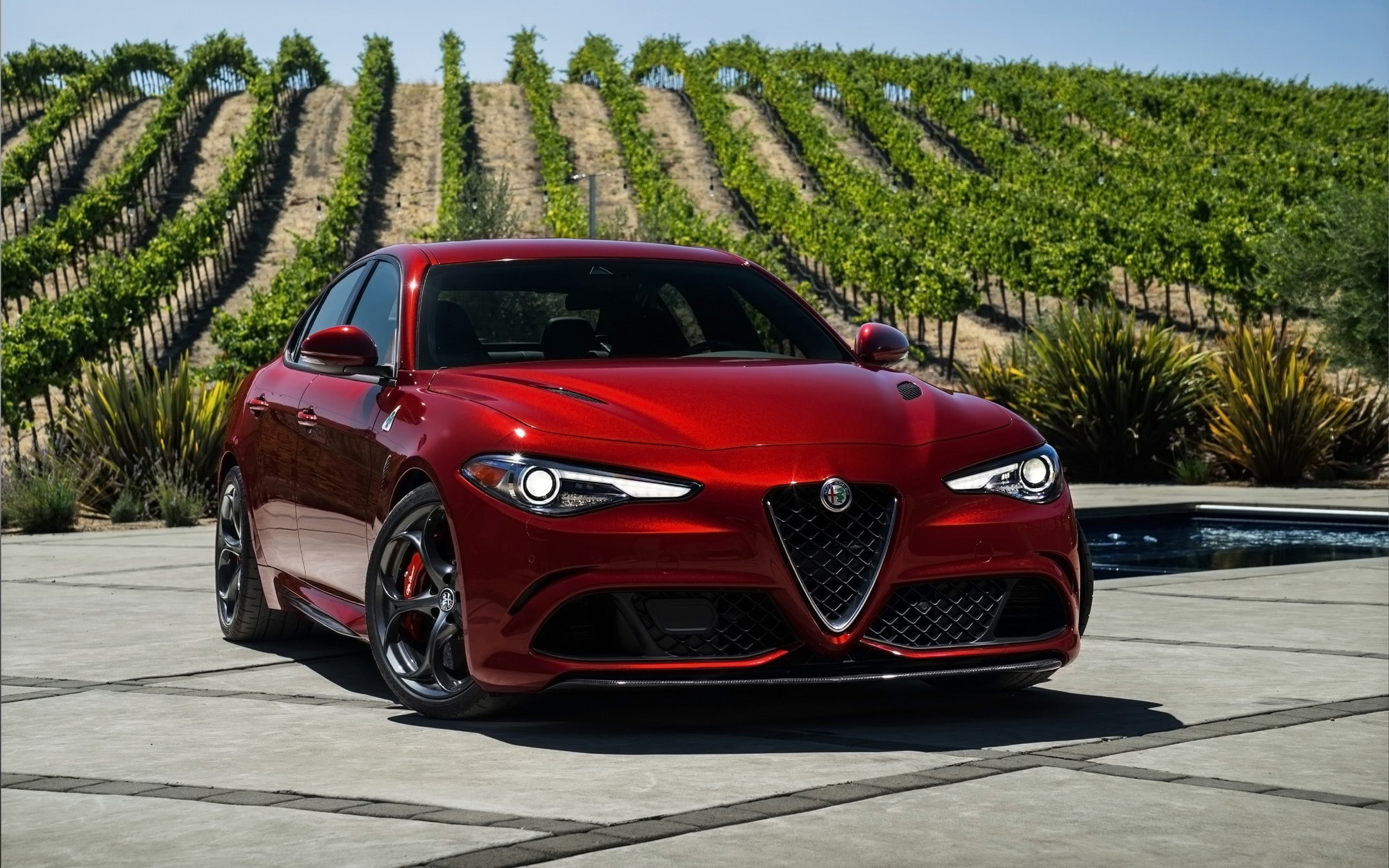 2K, Alfa Romeo Giulia Quadrifoglio, 2017, HD Wallpaper