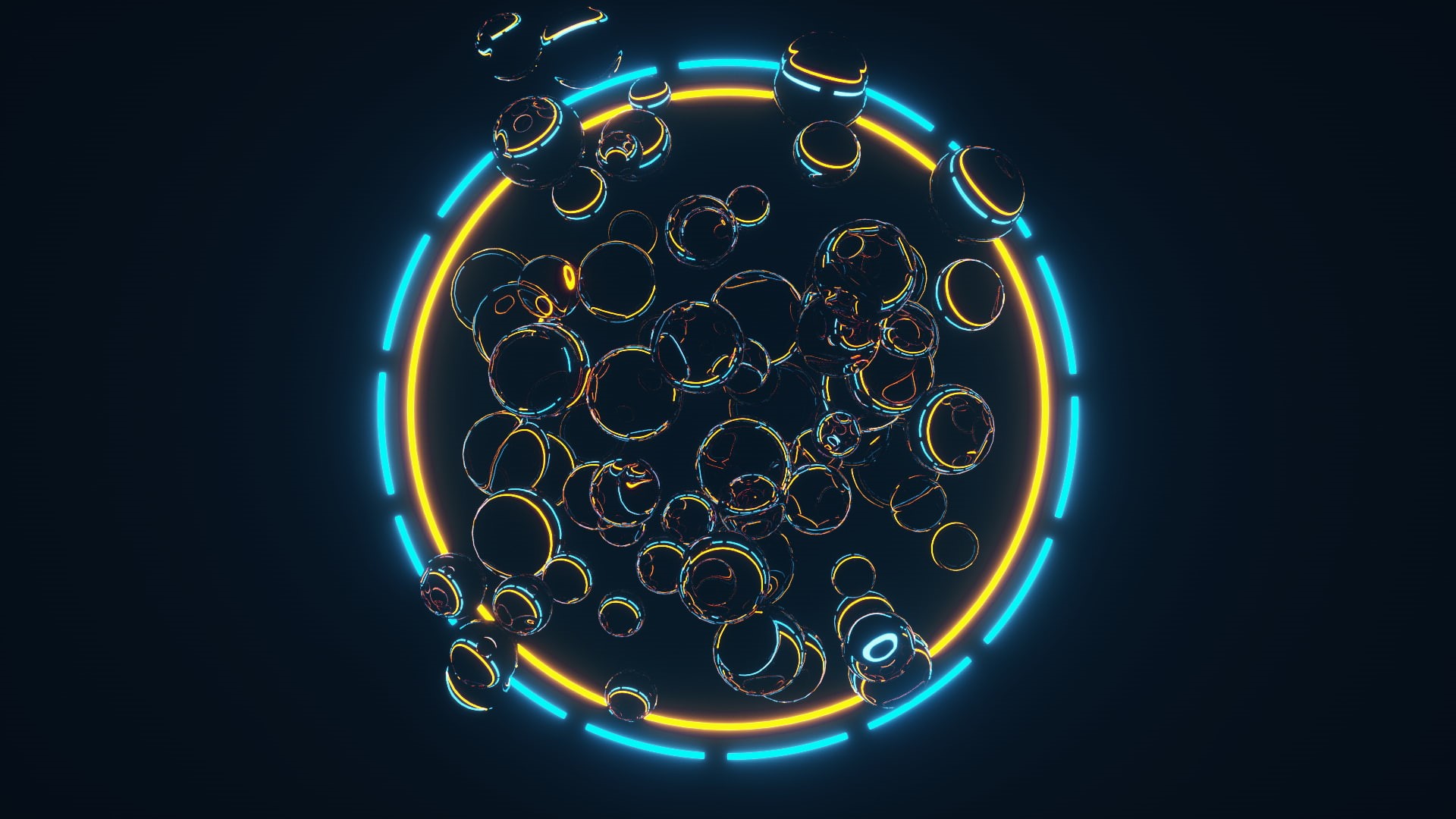 Cinema 4D, abstract, 1080P, OctaneRender by OTOY, 3d design, render, HD Wallpaper
