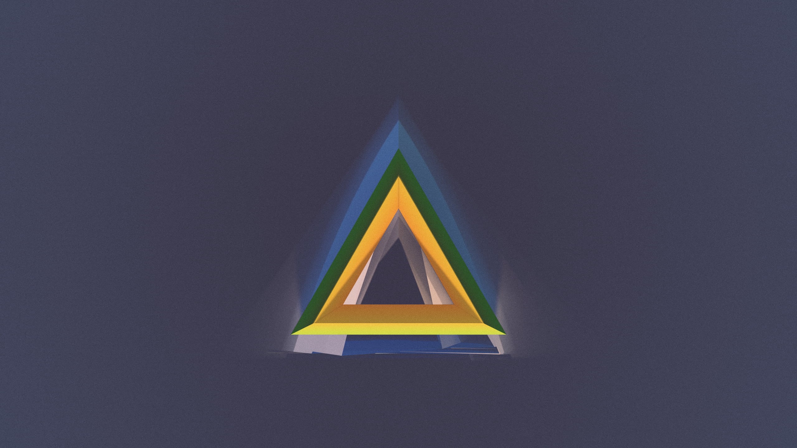 electricity, 2K, multi colored, lighting equipment, sign, yellow, dark, indoors, design, single object, triangle shape, copy space, white, warning sign, HD Wallpaper