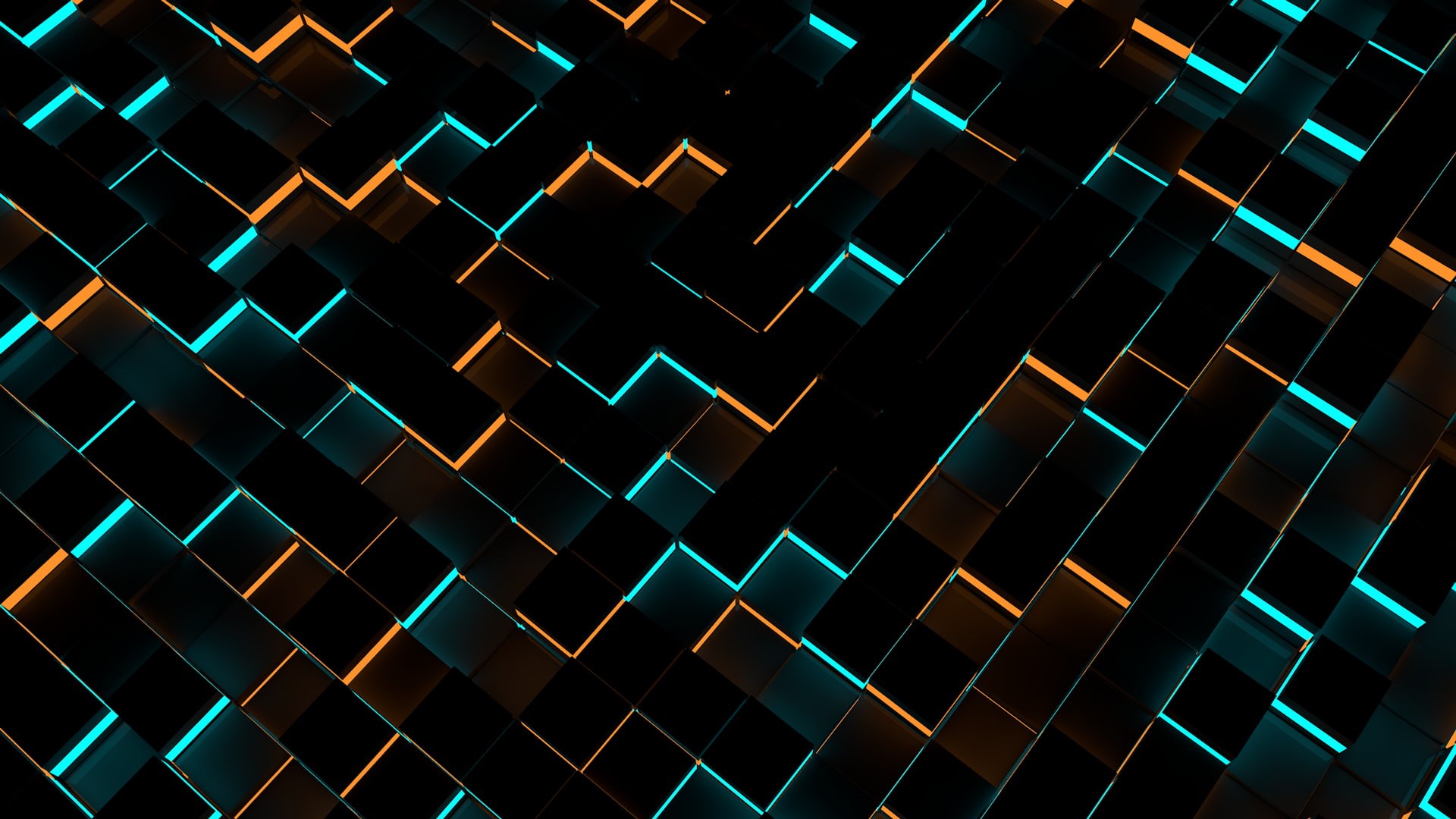 1080P, Cinema 4D, abstract, 3D, cube, HD Wallpaper