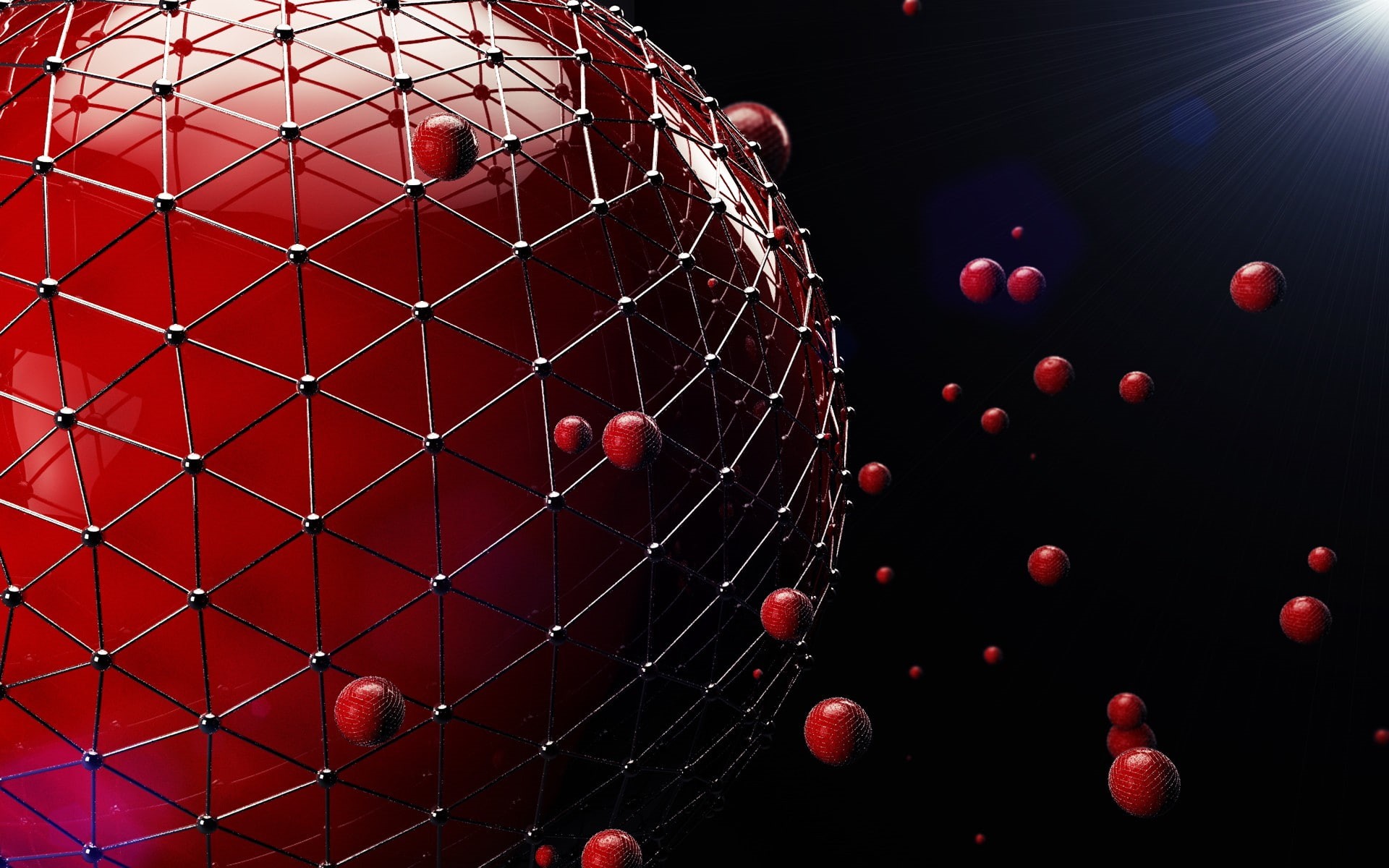 fruit, texture, 3D, lighting equipment, red, circle, food and drink, ball, christmas, large group of objects, nature, celebration, decoration, indoors, HD Wallpaper