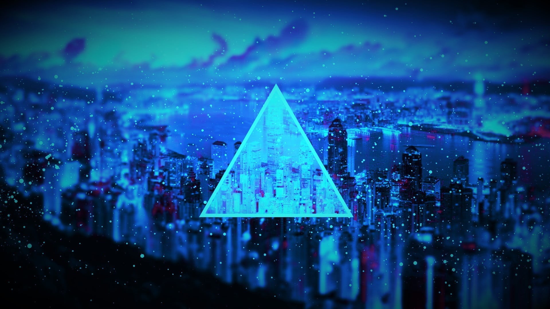 window, building, no people, water, architecture, triangle, sea, travel destinations, 1080P, illuminated, nature, rain, high, built structure, outdoors, HD Wallpaper